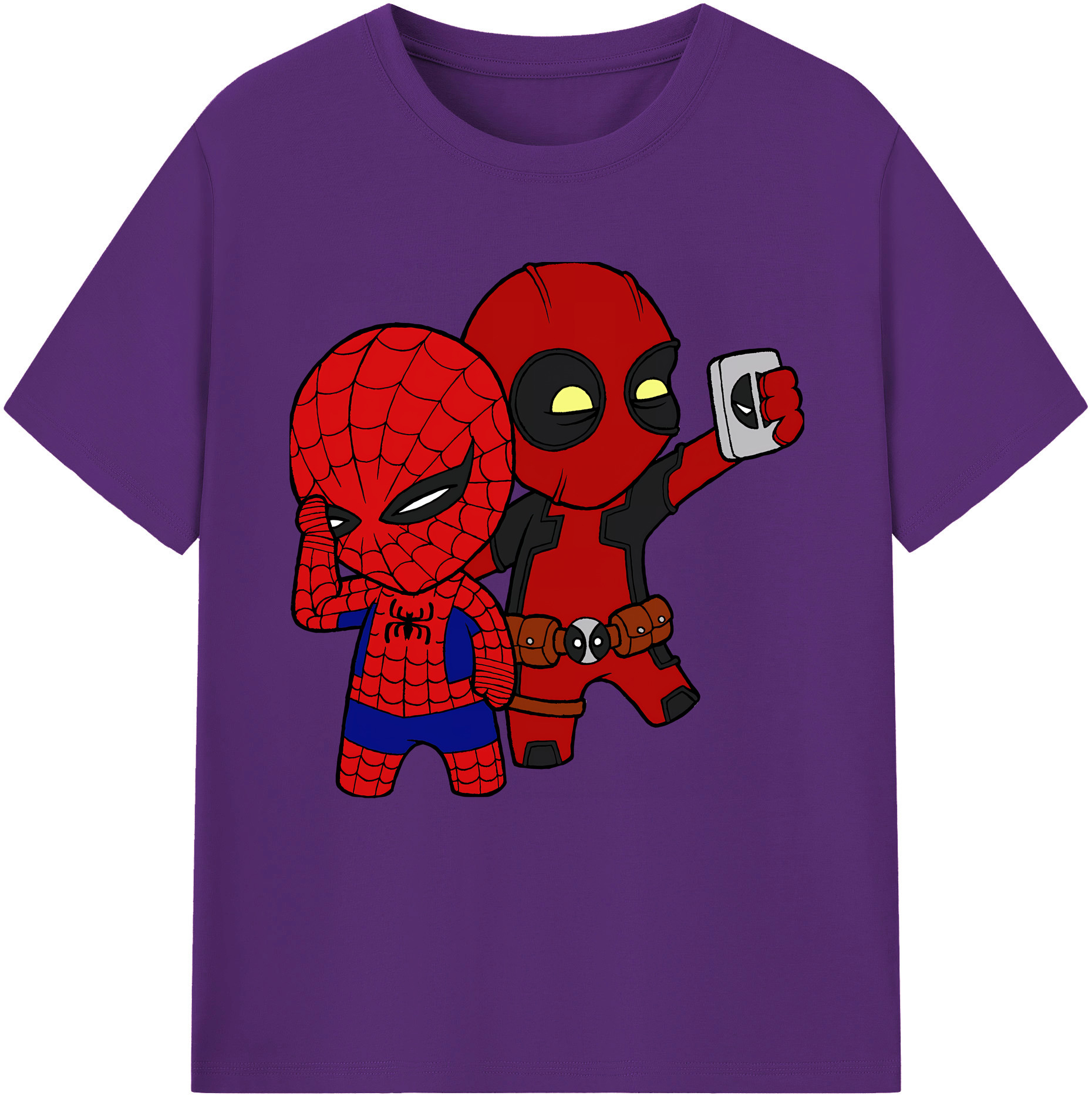 （画像用） Deadpool デッドプール 綿100％半袖Tシャツ（フロントプリント）
