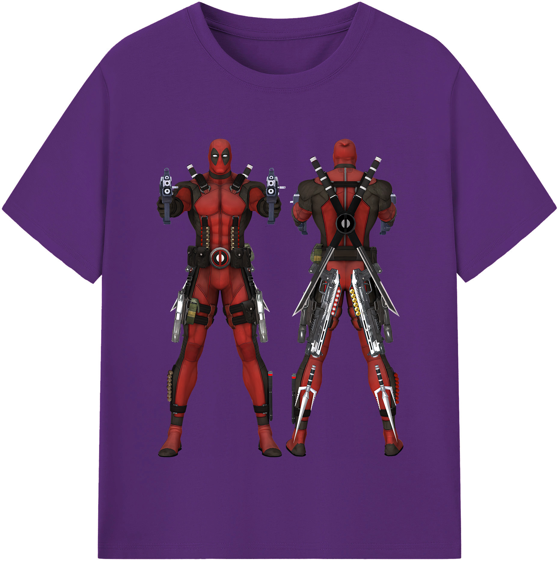 （画像用） Deadpool デッドプール 綿100％半袖Tシャツ（フロントプリント）