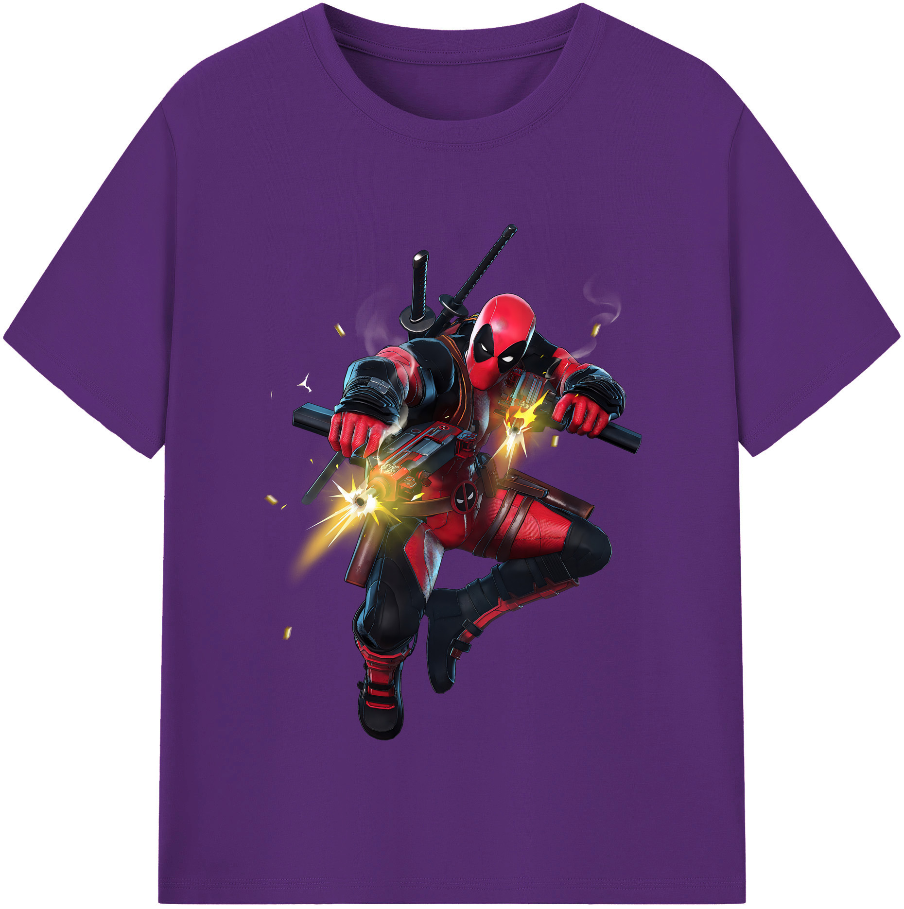 （画像用） Deadpool デッドプール 綿100％半袖Tシャツ（フロントプリント）