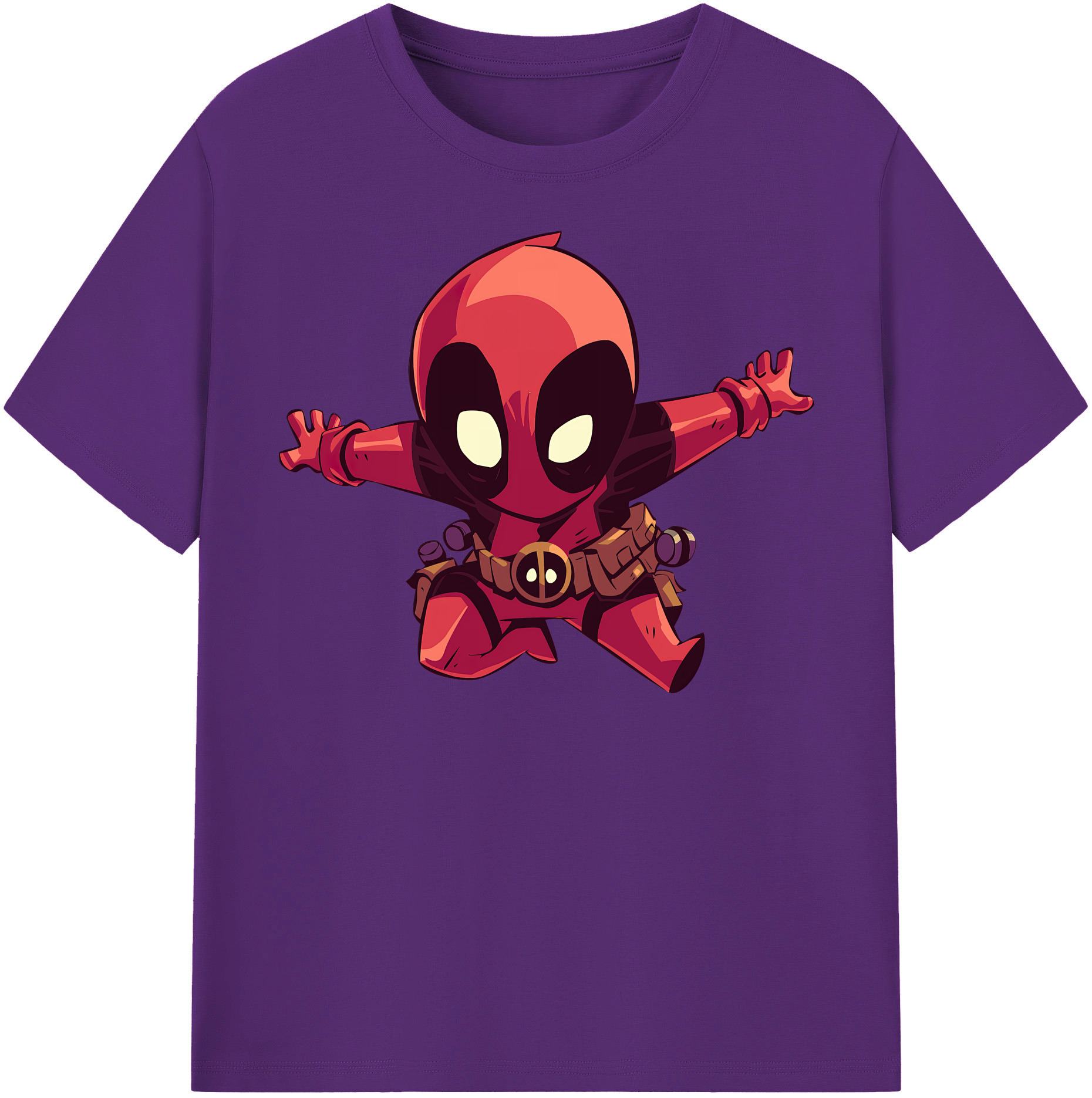 （画像用） Deadpool デッドプール 綿100％半袖Tシャツ（フロントプリント）