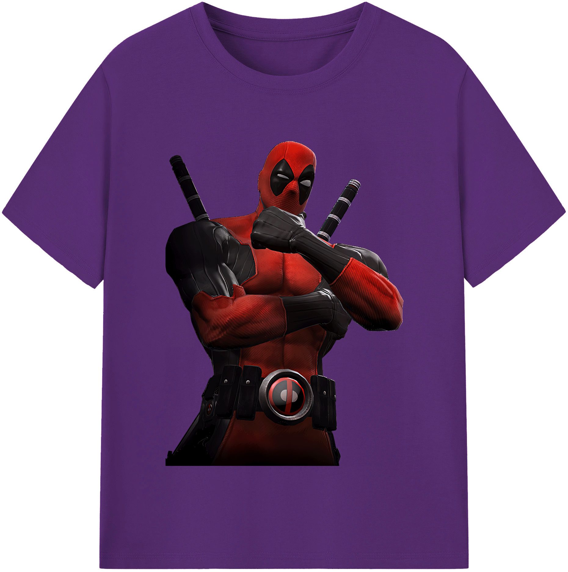 （画像用） Deadpool デッドプール 綿100％半袖Tシャツ（フロントプリント）