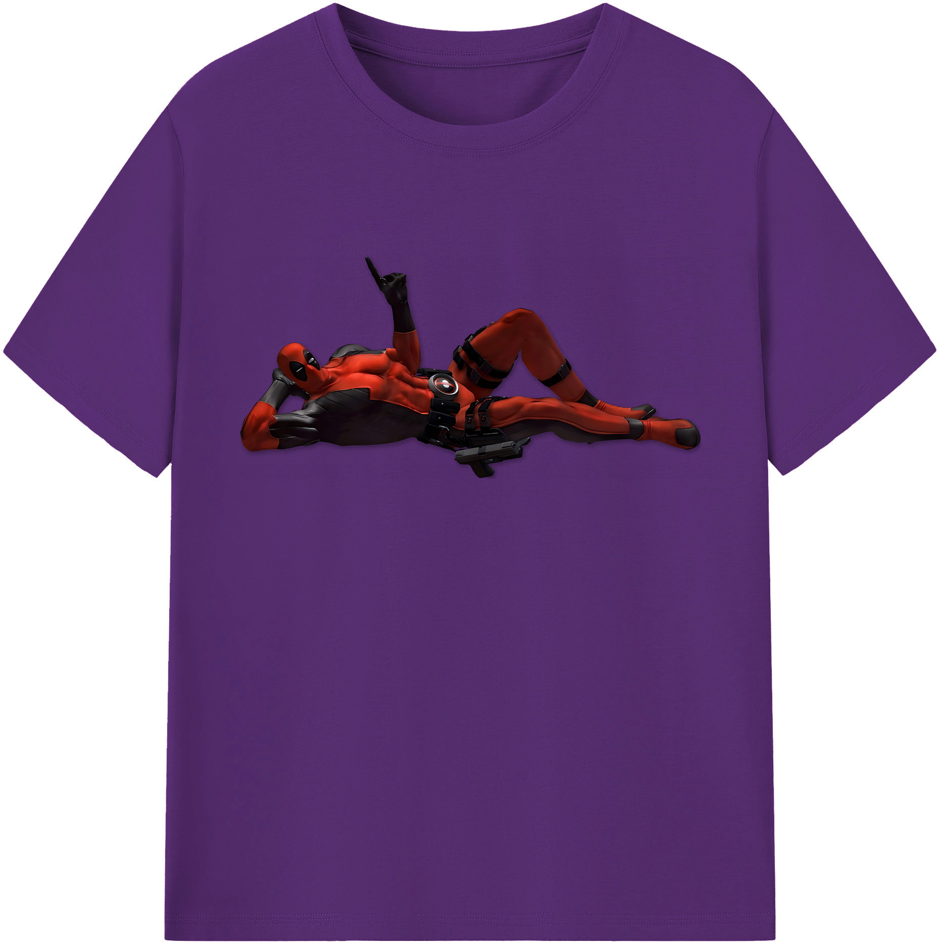 （画像用） Deadpool デッドプール 綿100％半袖Tシャツ（フロントプリント）