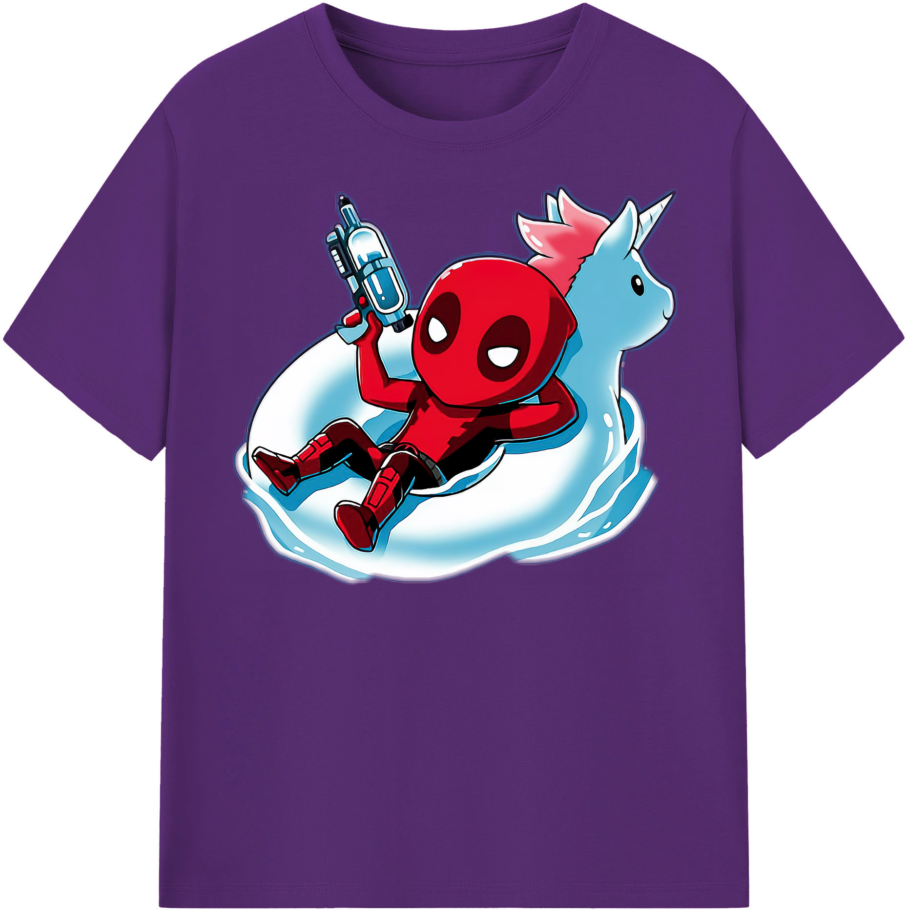 （画像用） Deadpool デッドプール 綿100％半袖Tシャツ（フロントプリント）