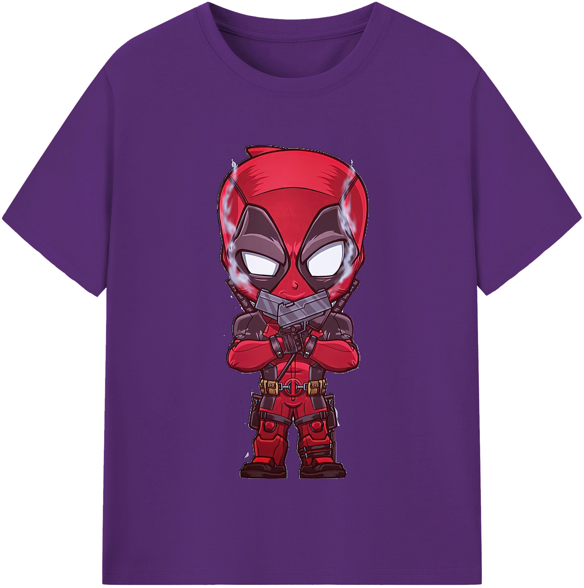（画像用） Deadpool デッドプール 綿100％半袖Tシャツ（フロントプリント）