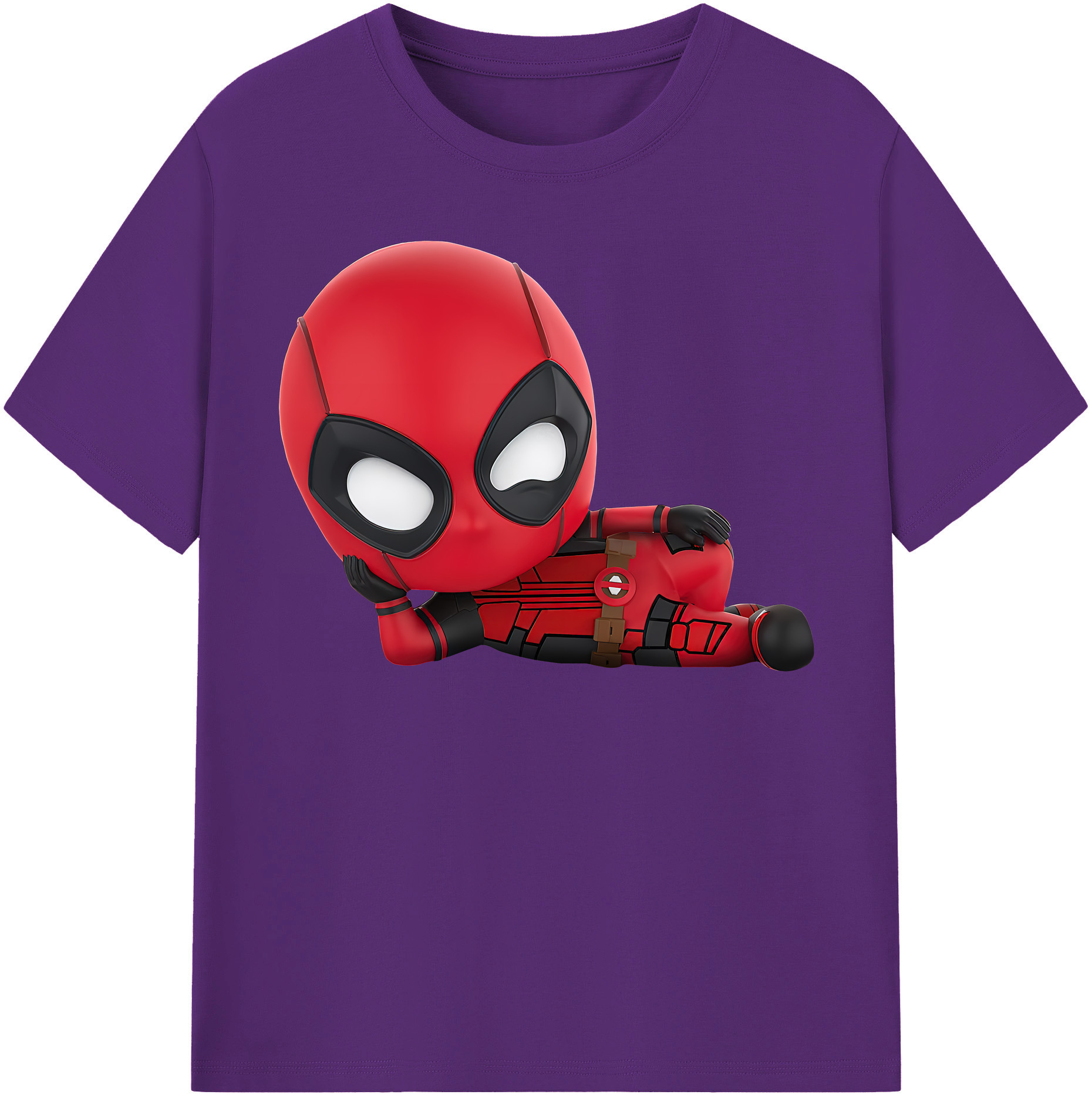 （画像用） Deadpool デッドプール 綿100％半袖Tシャツ（フロントプリント）