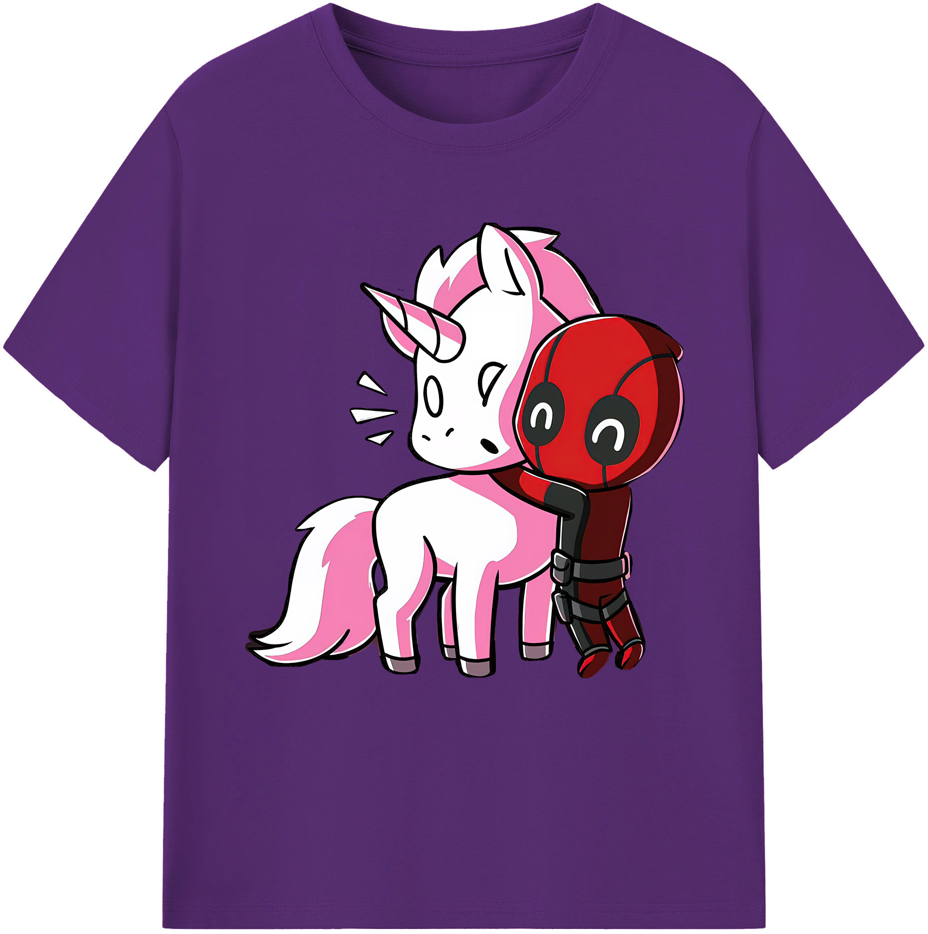 （画像用） Deadpool デッドプール 綿100％半袖Tシャツ（フロントプリント）