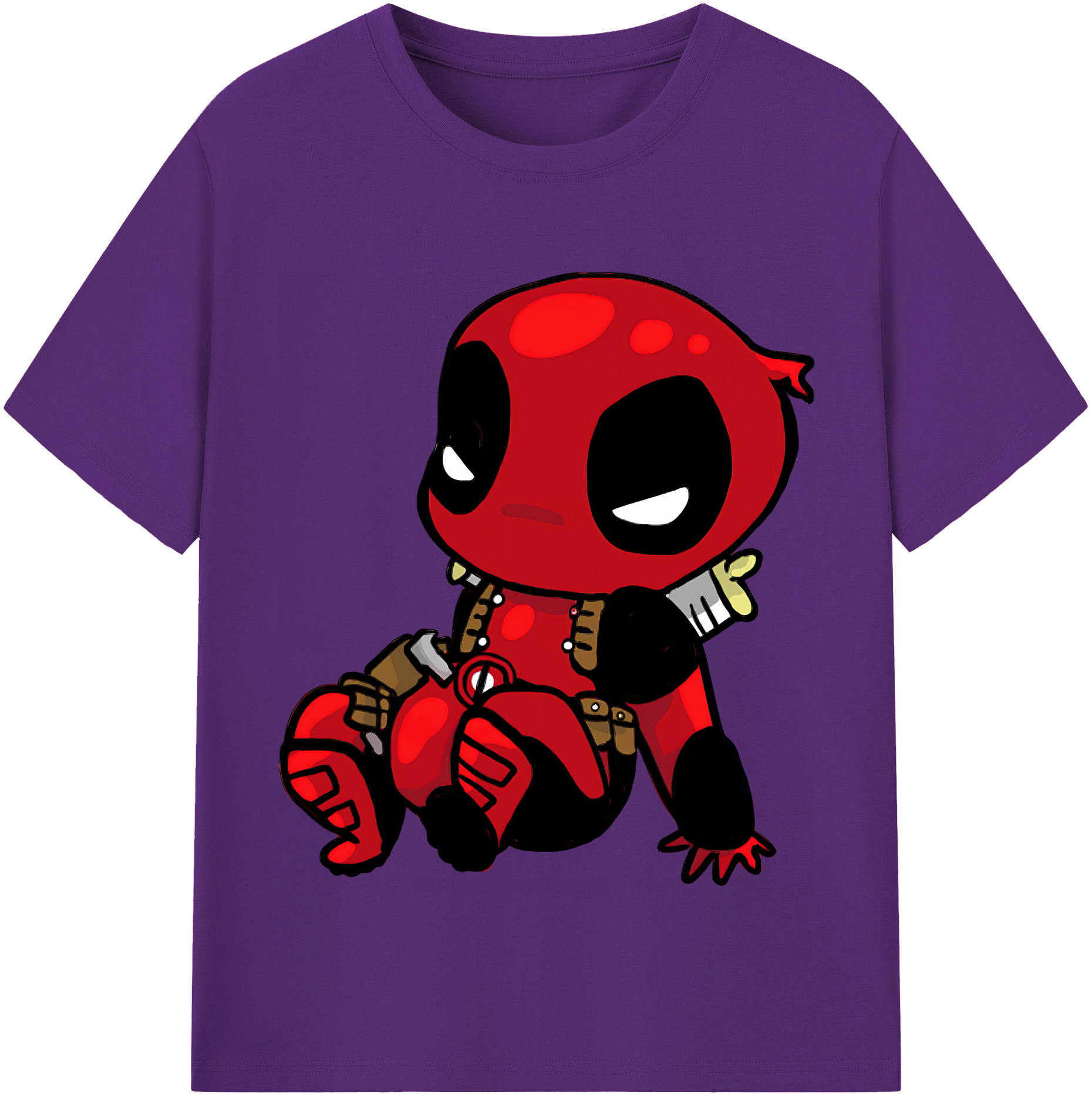 （画像用） Deadpool デッドプール 綿100％半袖Tシャツ（フロントプリント）