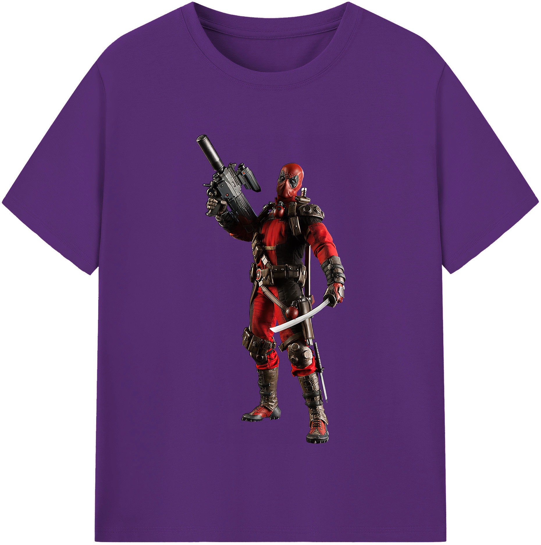 （画像用） Deadpool デッドプール 綿100％半袖Tシャツ（フロントプリント）