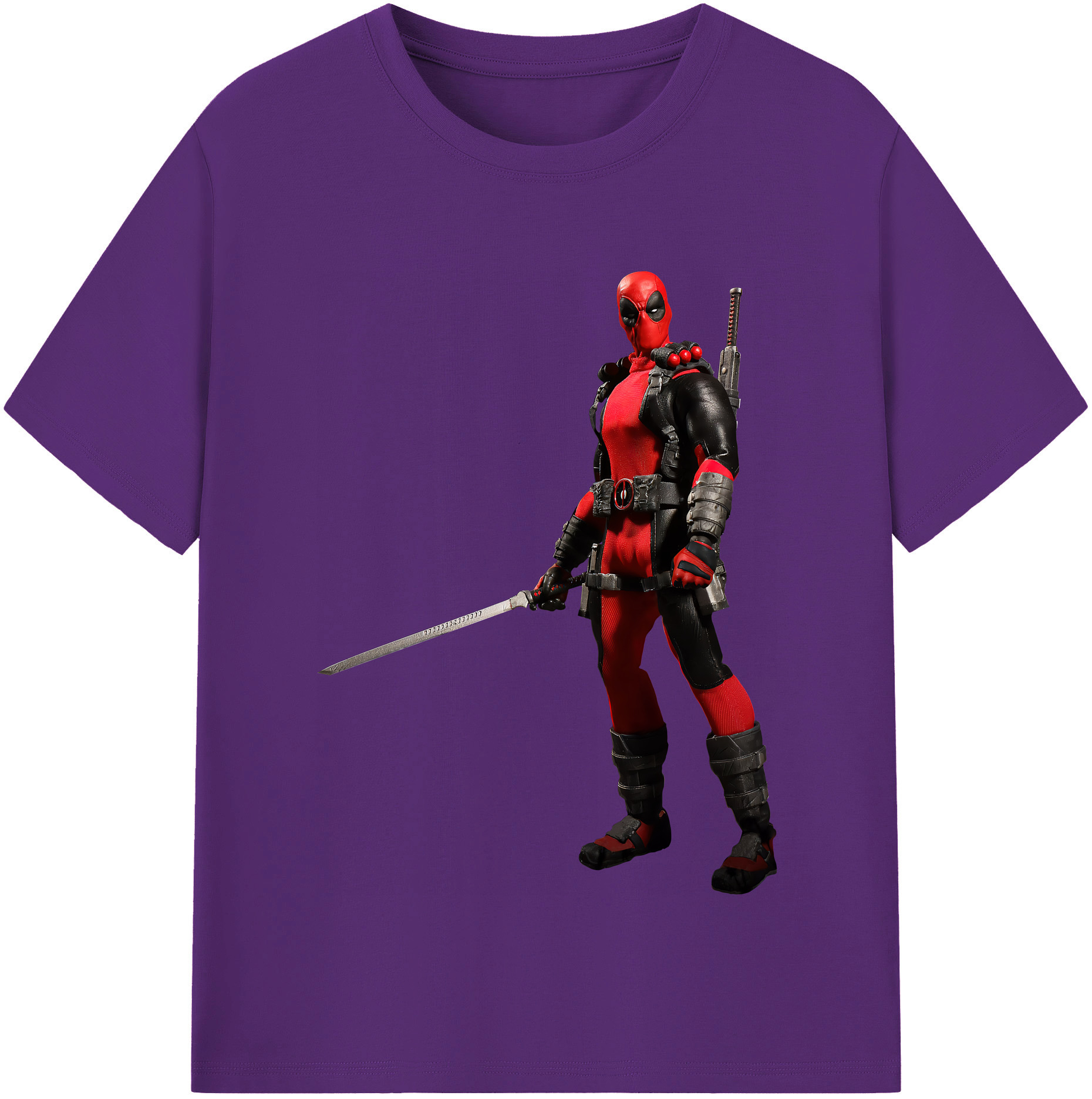 （画像用） Deadpool デッドプール 綿100％半袖Tシャツ（フロントプリント）