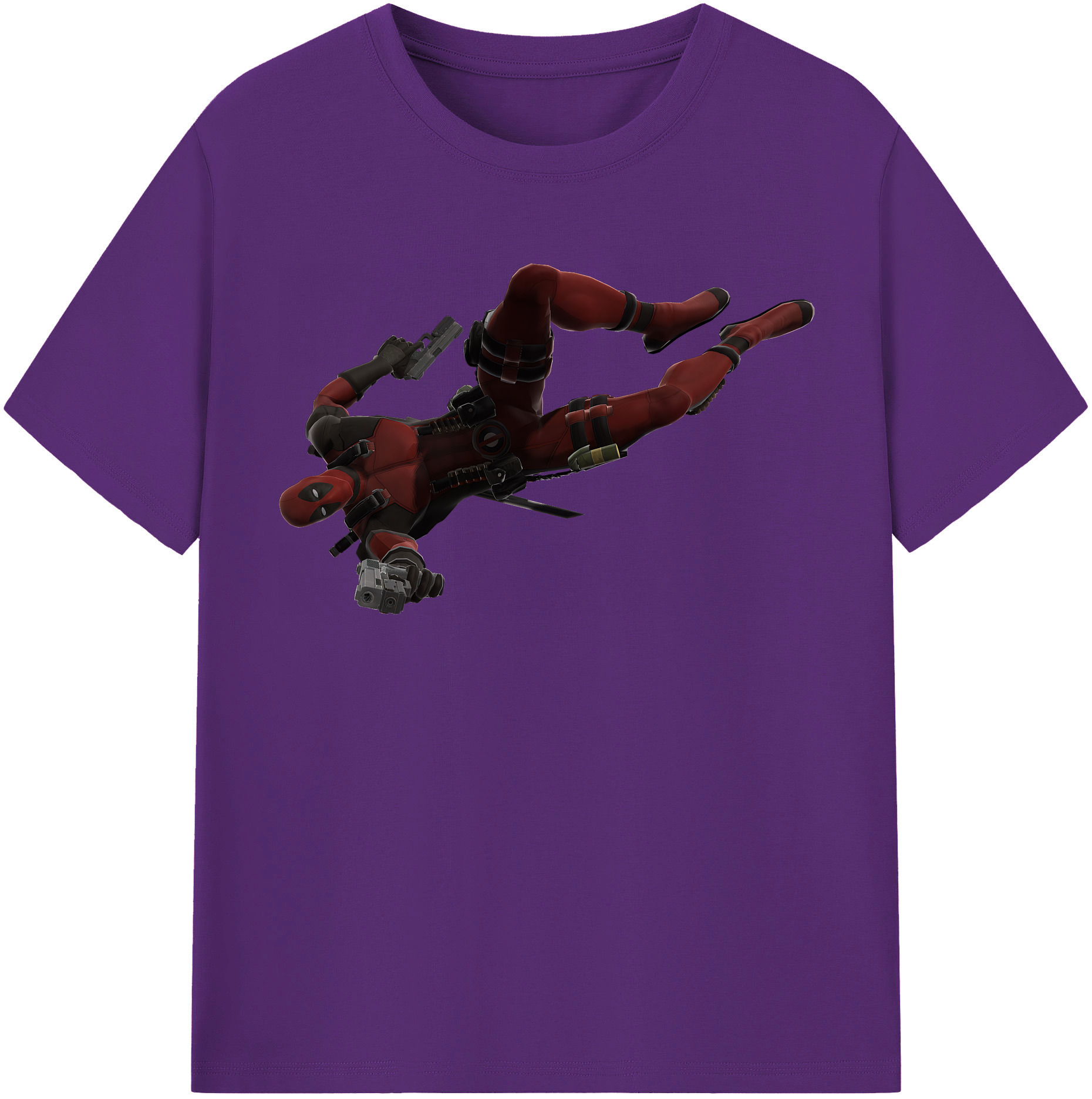 （画像用） Deadpool デッドプール 綿100％半袖Tシャツ（フロントプリント）