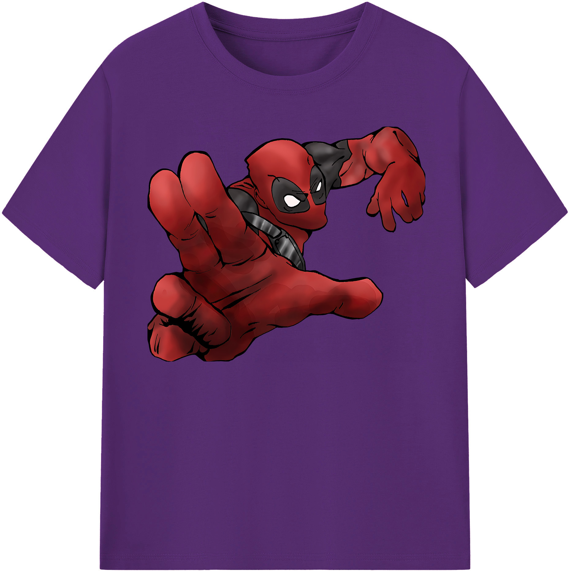 （画像用） Deadpool デッドプール 綿100％半袖Tシャツ（フロントプリント）