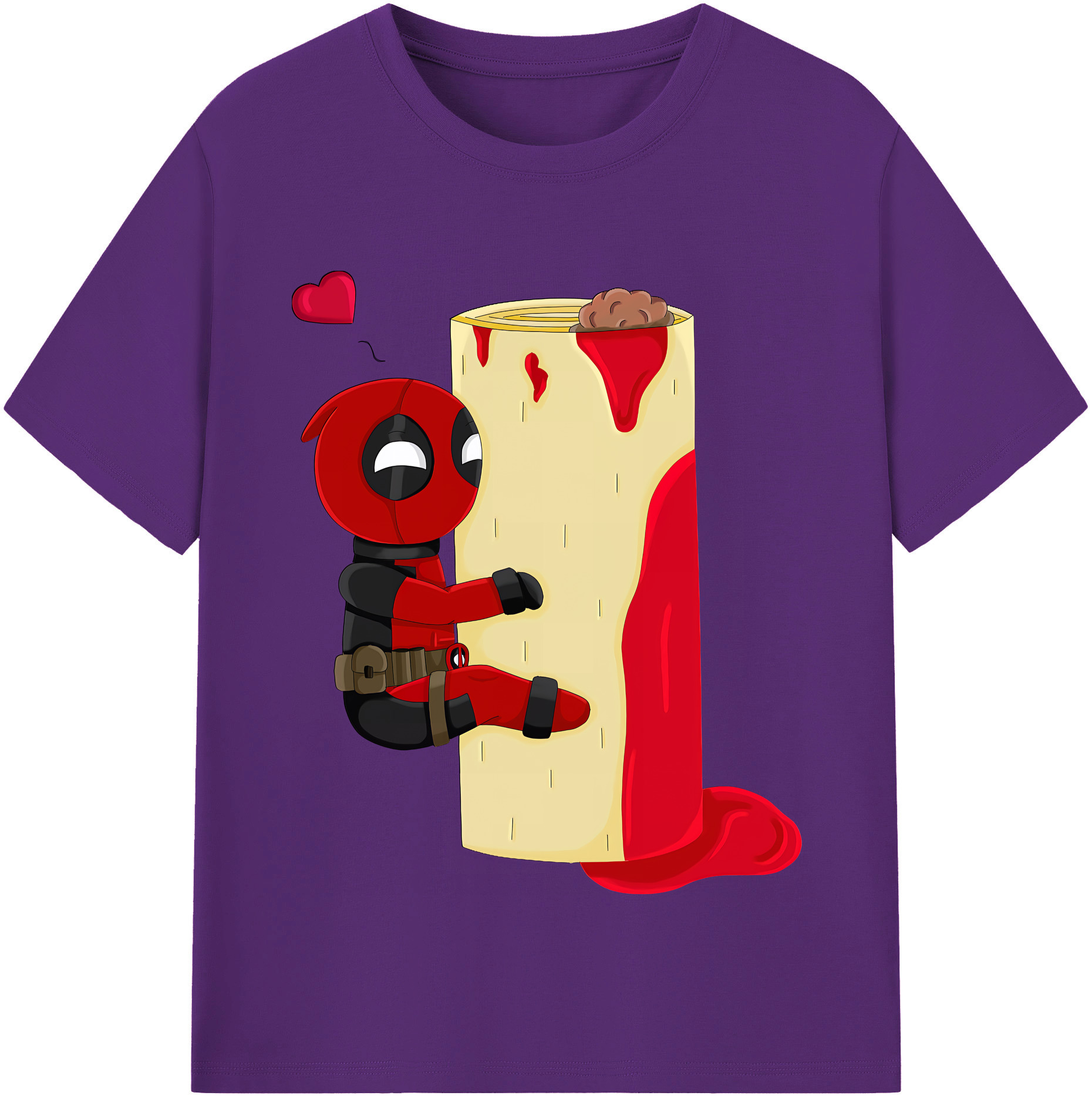（画像用） Deadpool デッドプール 綿100％半袖Tシャツ（フロントプリント）