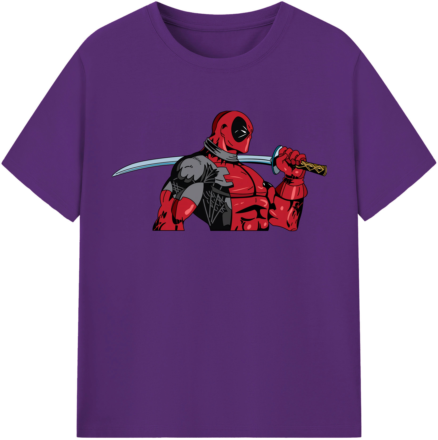 （画像用） Deadpool デッドプール 綿100％半袖Tシャツ（フロントプリント）