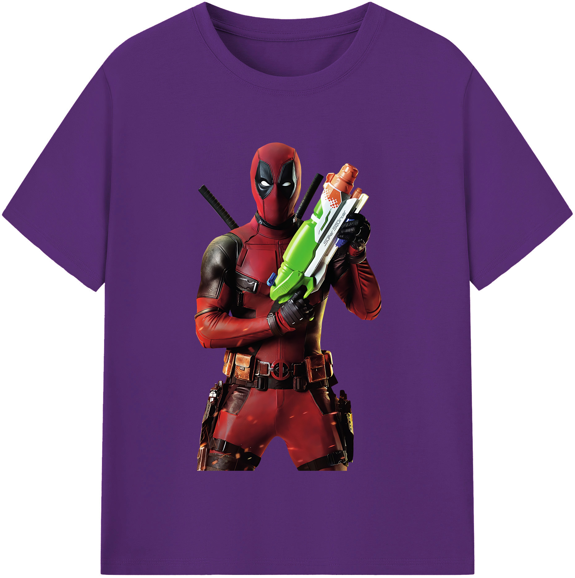 （画像用） Deadpool デッドプール 綿100％半袖Tシャツ（フロントプリント）
