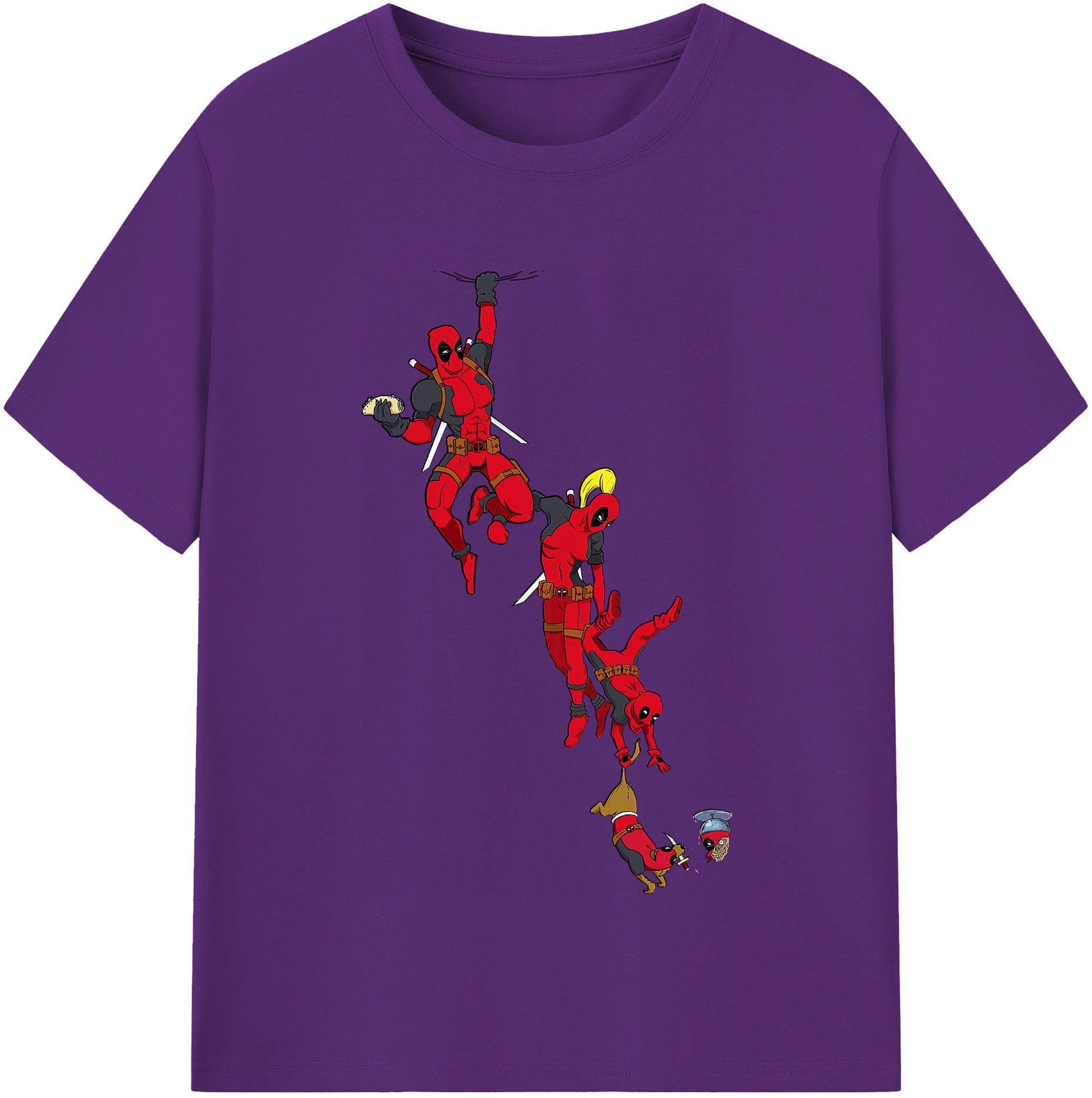 （画像用） Deadpool デッドプール 綿100％半袖Tシャツ（フロントプリント）