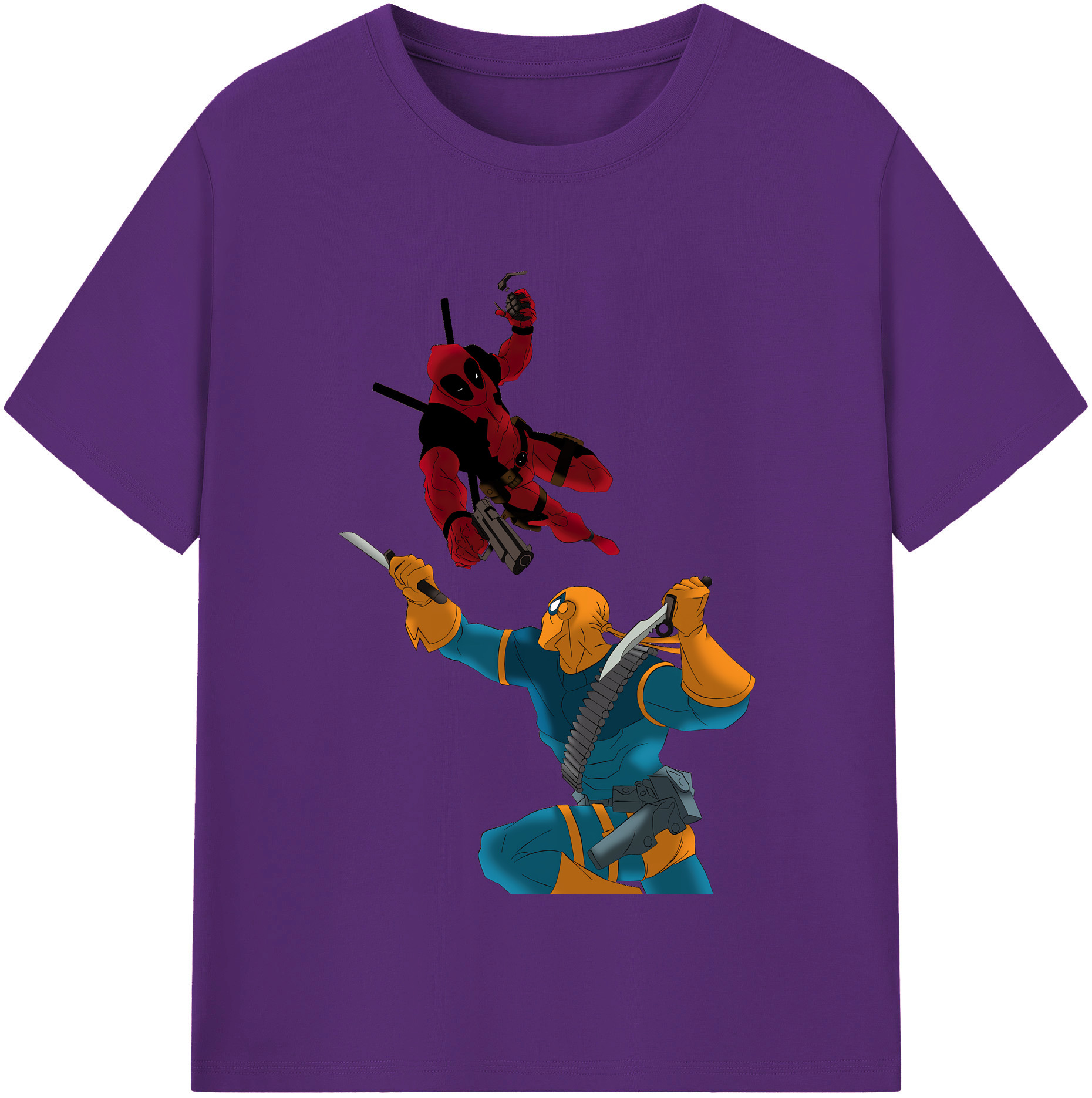 （画像用） Deadpool デッドプール 綿100％半袖Tシャツ（フロントプリント）
