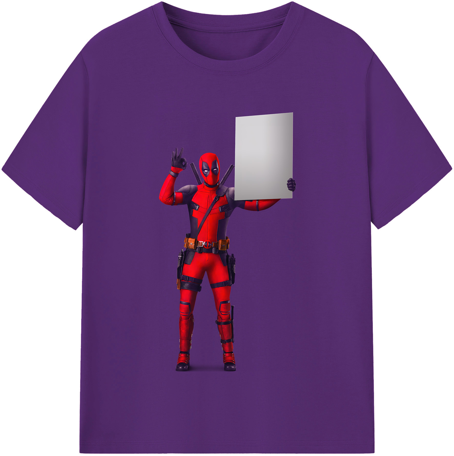 （画像用） Deadpool デッドプール 綿100％半袖Tシャツ（フロントプリント）