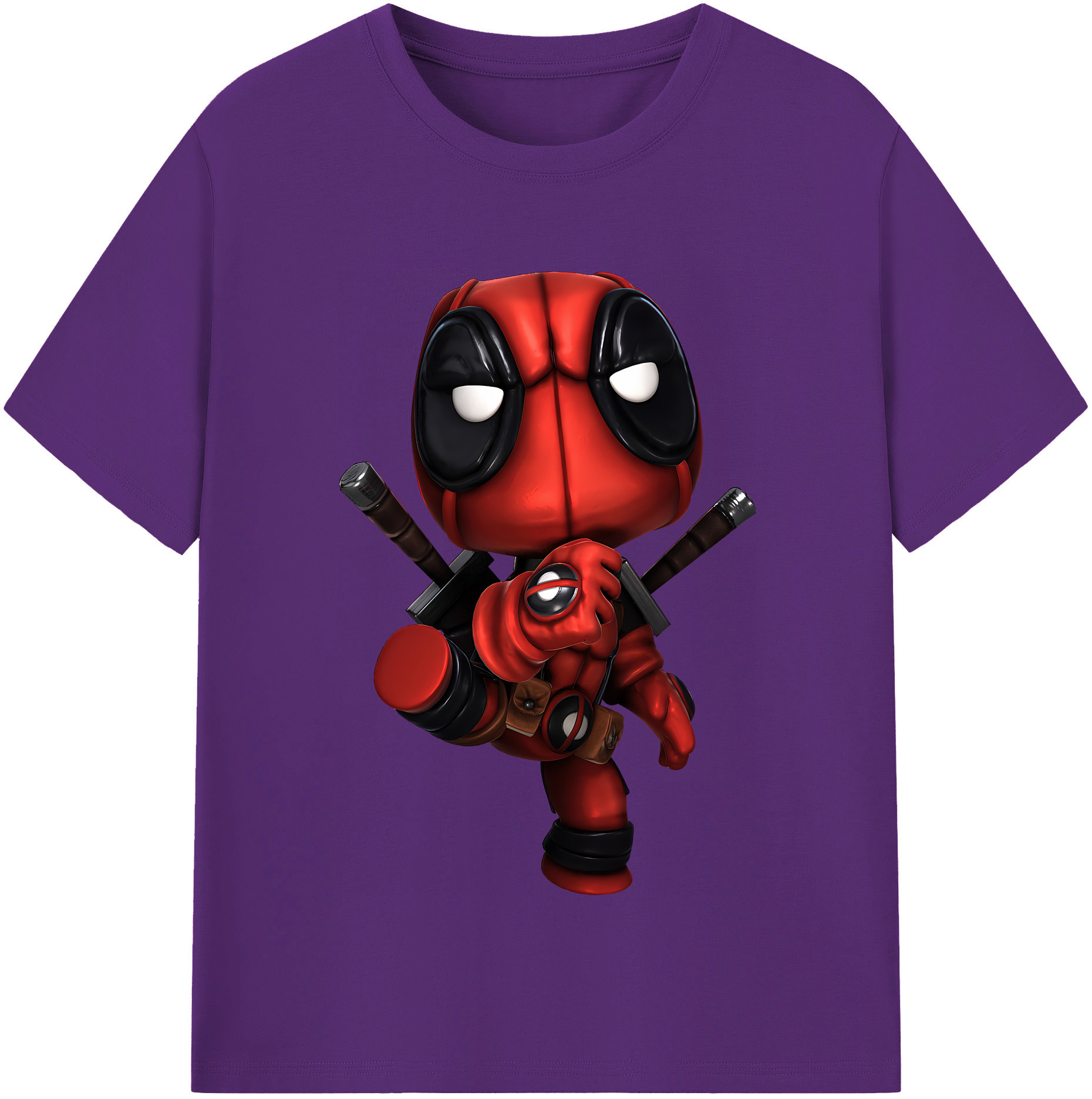 （画像用） Deadpool デッドプール 綿100％半袖Tシャツ（フロントプリント）