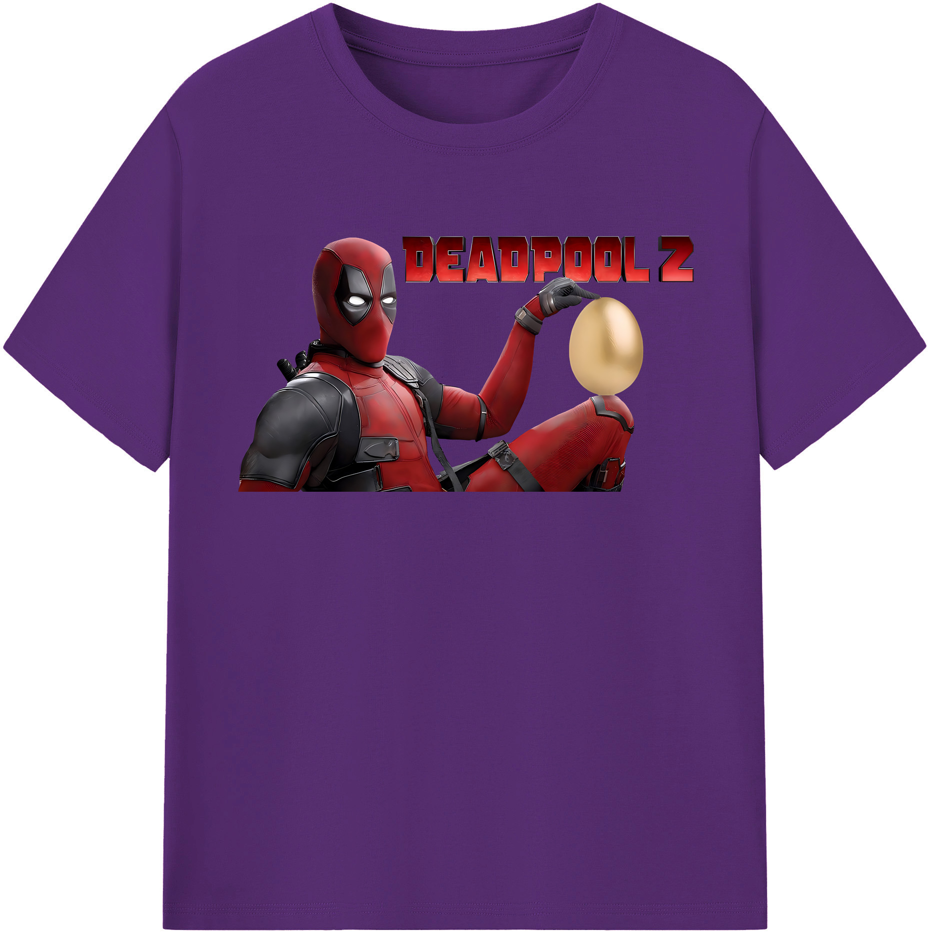 （画像用） Deadpool デッドプール 綿100％半袖Tシャツ（フロントプリント）