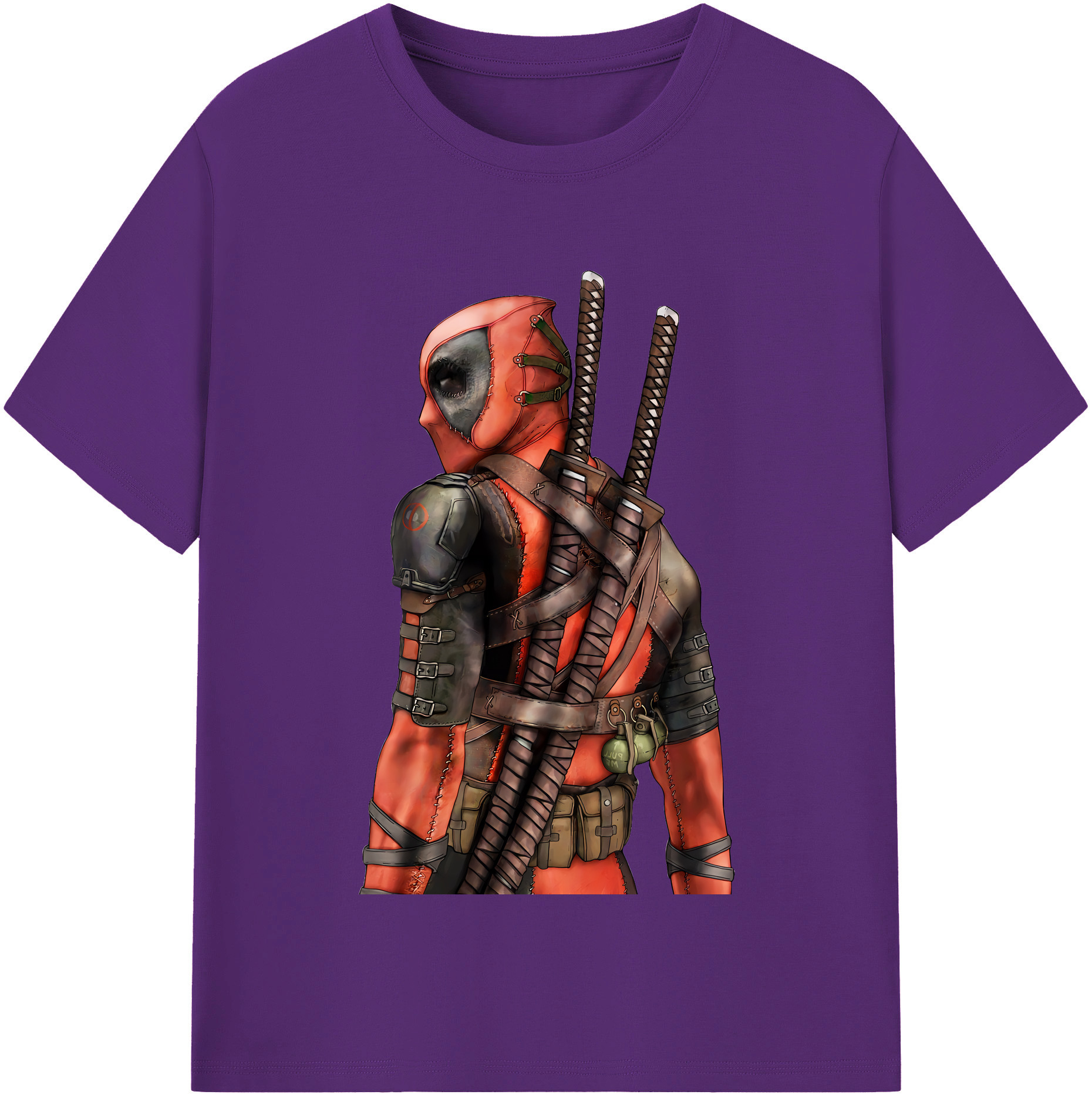 （画像用） Deadpool デッドプール 綿100％半袖Tシャツ（フロントプリント）