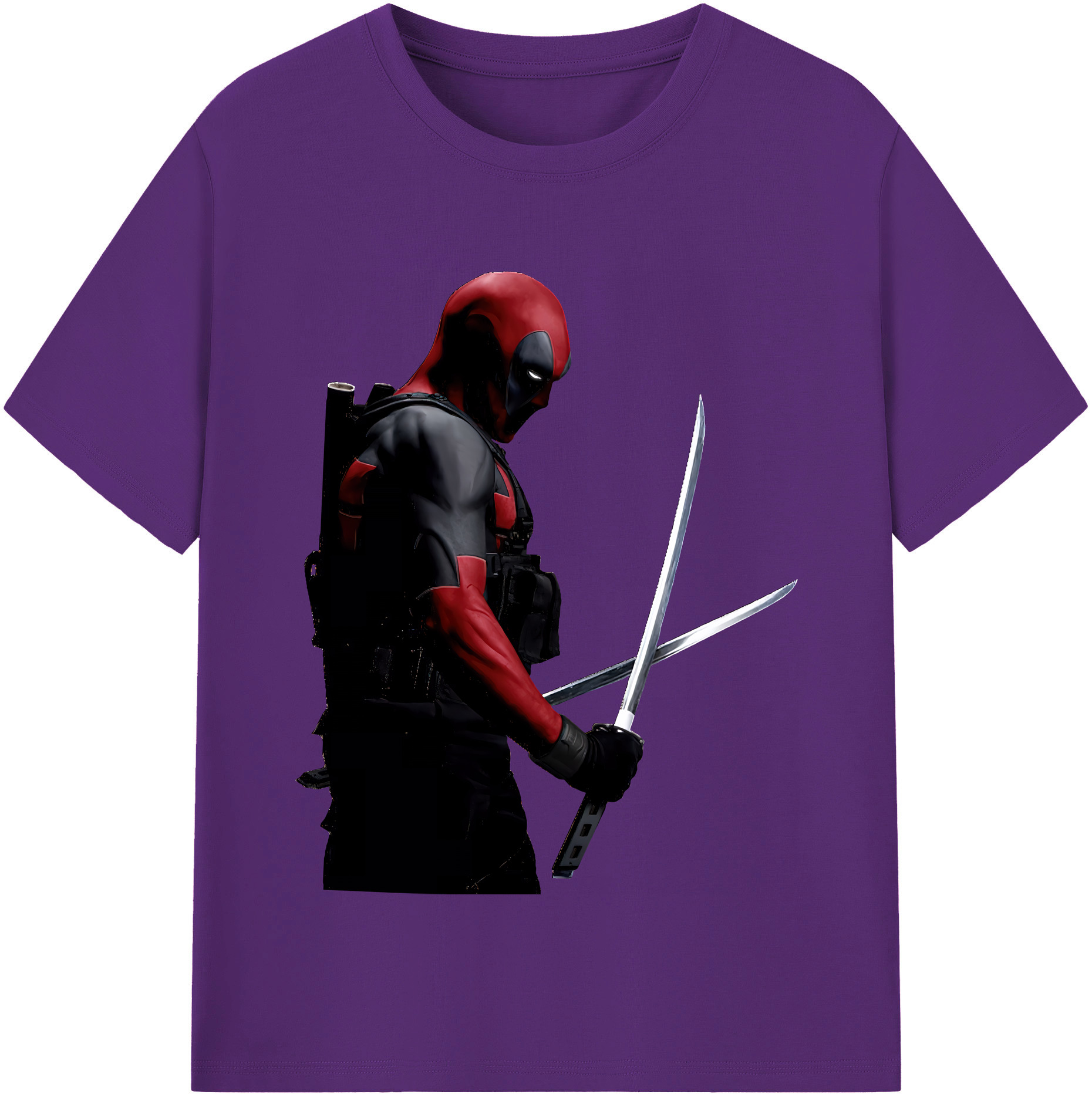 （画像用） Deadpool デッドプール 綿100％半袖Tシャツ（フロントプリント）