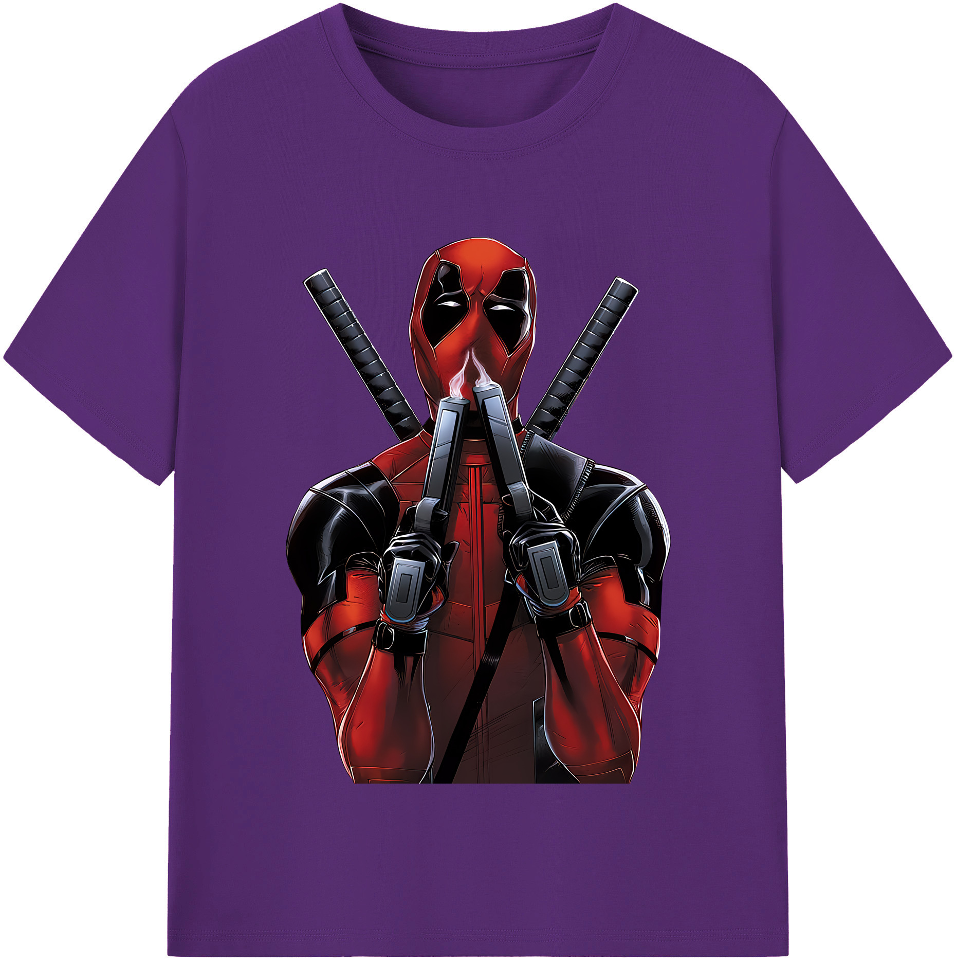 （画像用） Deadpool デッドプール 綿100％半袖Tシャツ（フロントプリント）