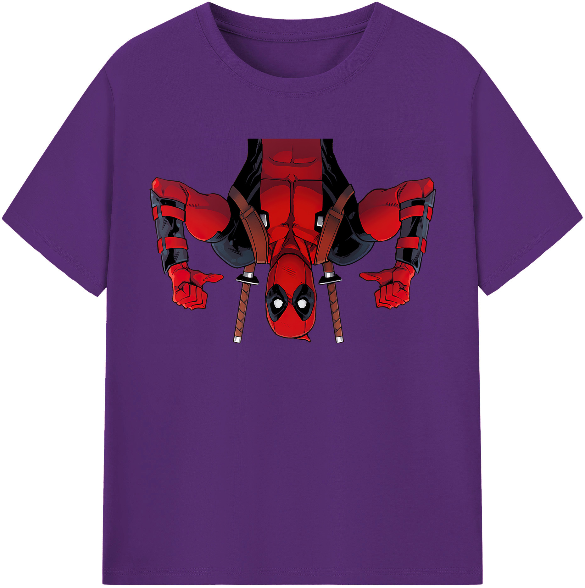 （画像用） Deadpool デッドプール 綿100％半袖Tシャツ（フロントプリント）