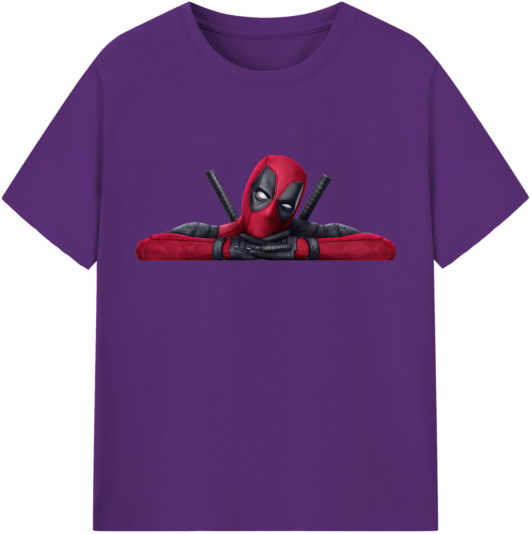 （画像用） Deadpool デッドプール 綿100％半袖Tシャツ（フロントプリント）