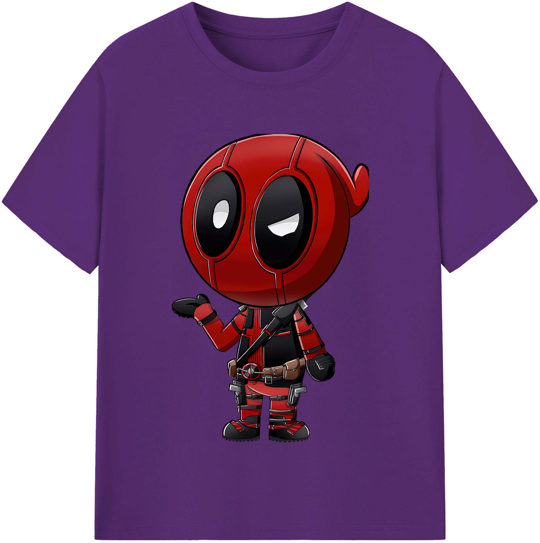 （画像用） Deadpool デッドプール 綿100％半袖Tシャツ（フロントプリント）
