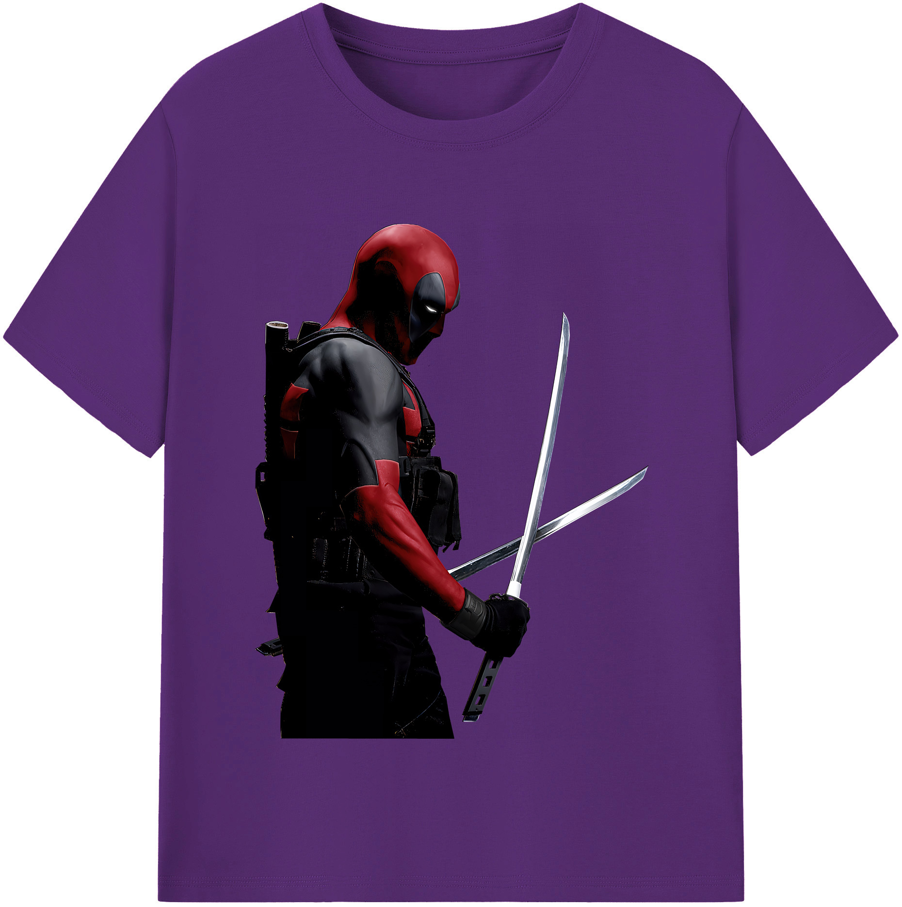 （画像用） Deadpool デッドプール 綿100％半袖Tシャツ（フロントプリント）
