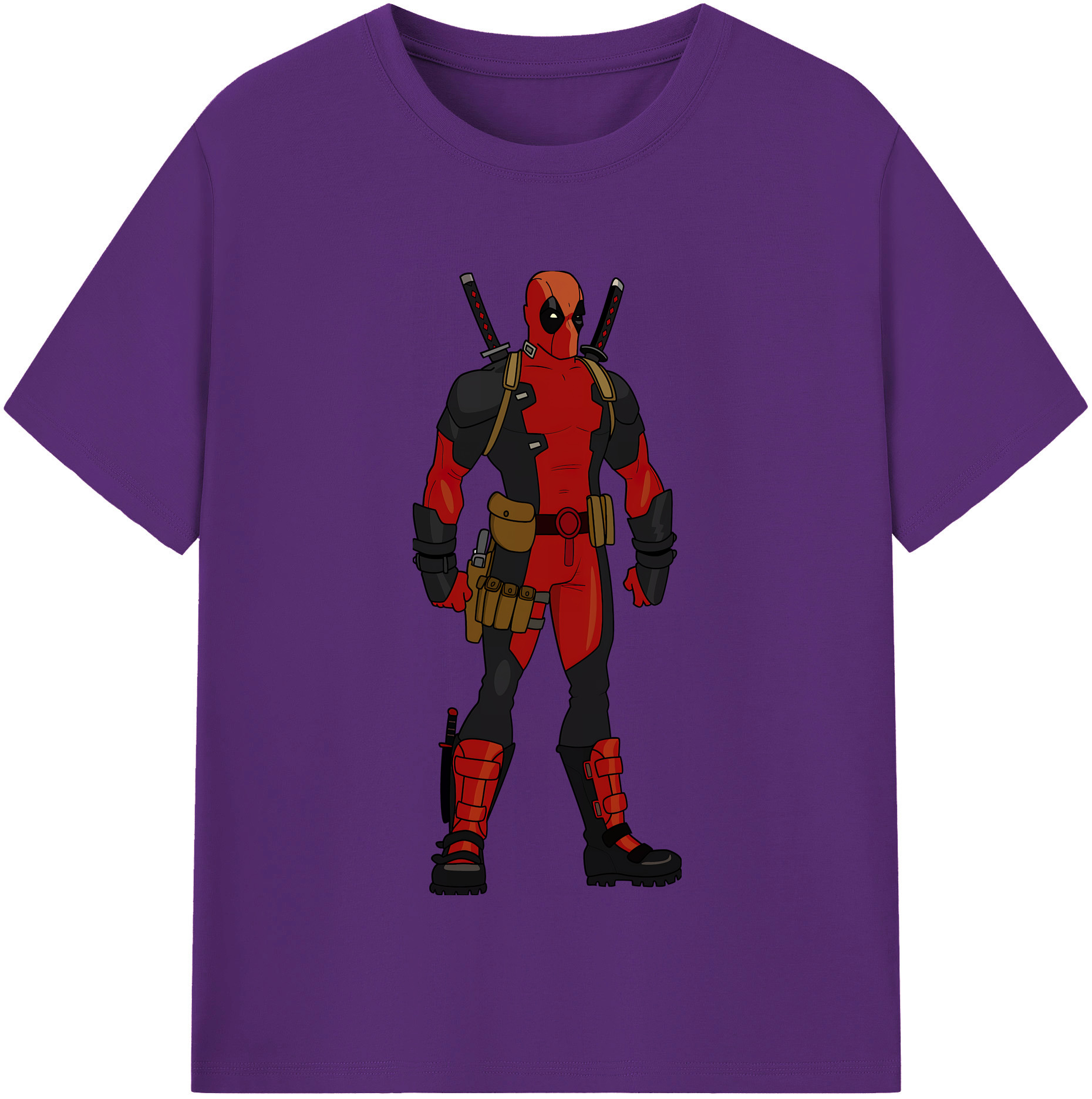 （画像用） Deadpool デッドプール 綿100％半袖Tシャツ（フロントプリント）