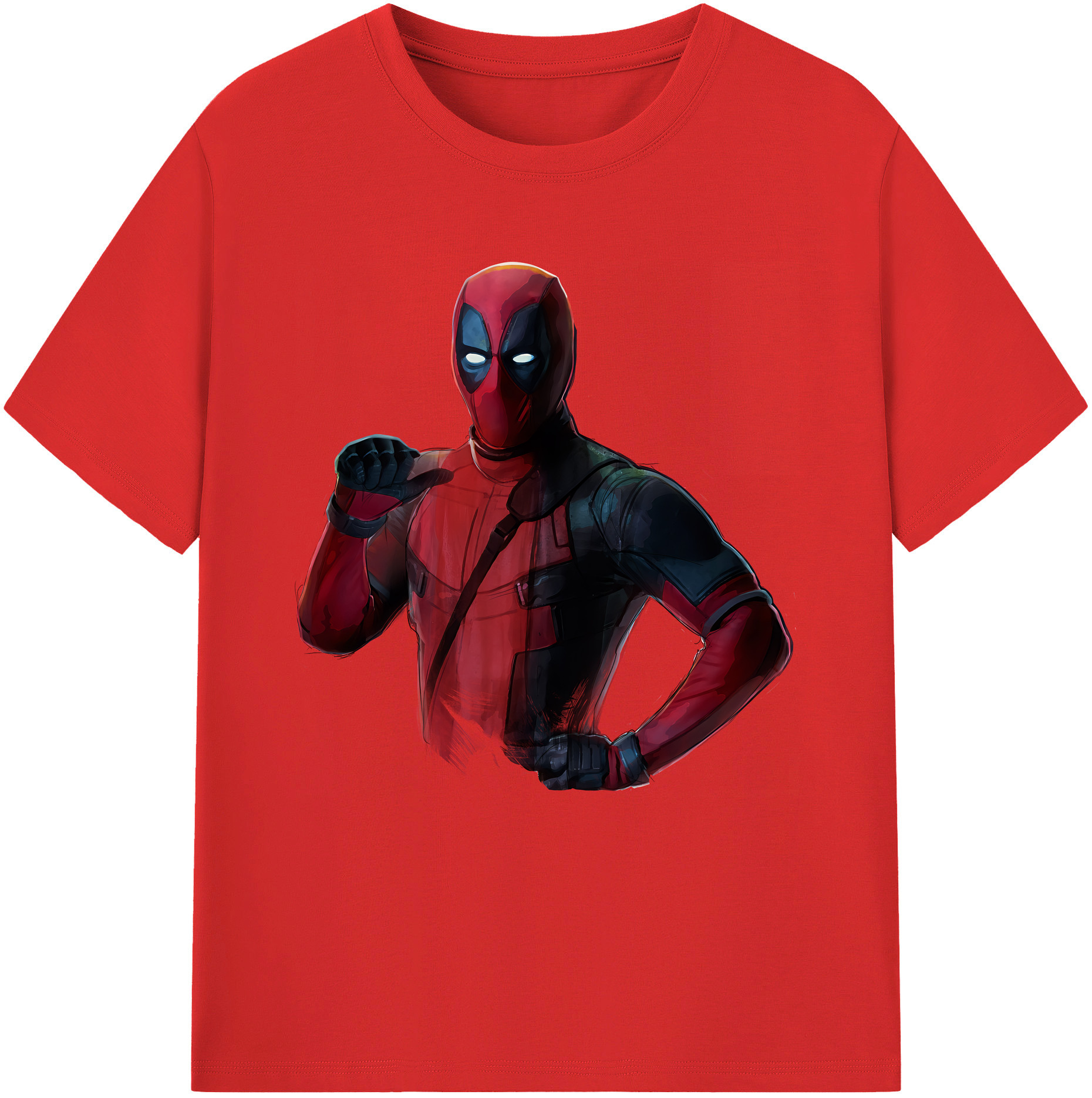 （画像用） Deadpool デッドプール 綿100％半袖Tシャツ（フロントプリント）