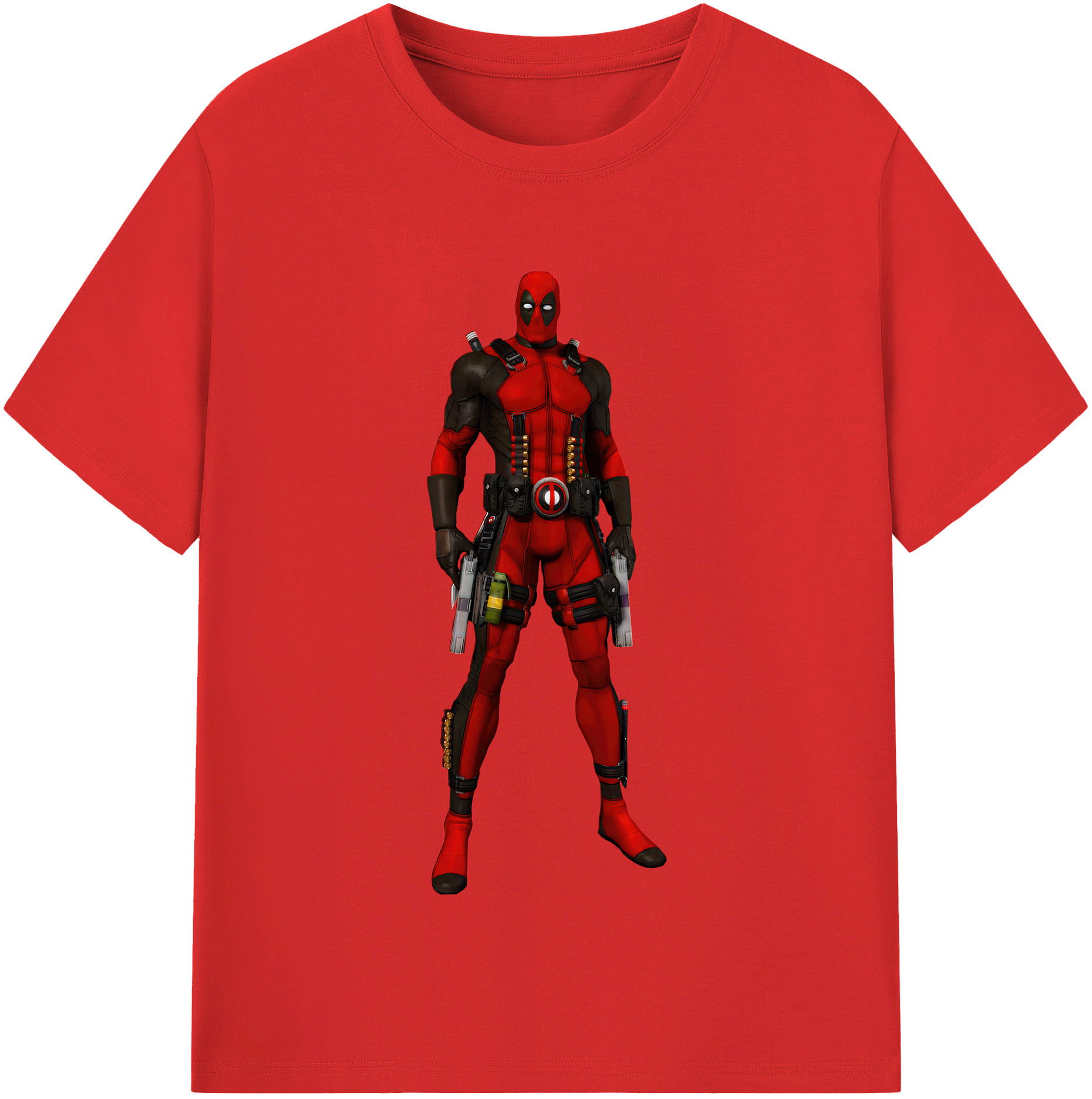 （画像用） Deadpool デッドプール 綿100％半袖Tシャツ（フロントプリント）