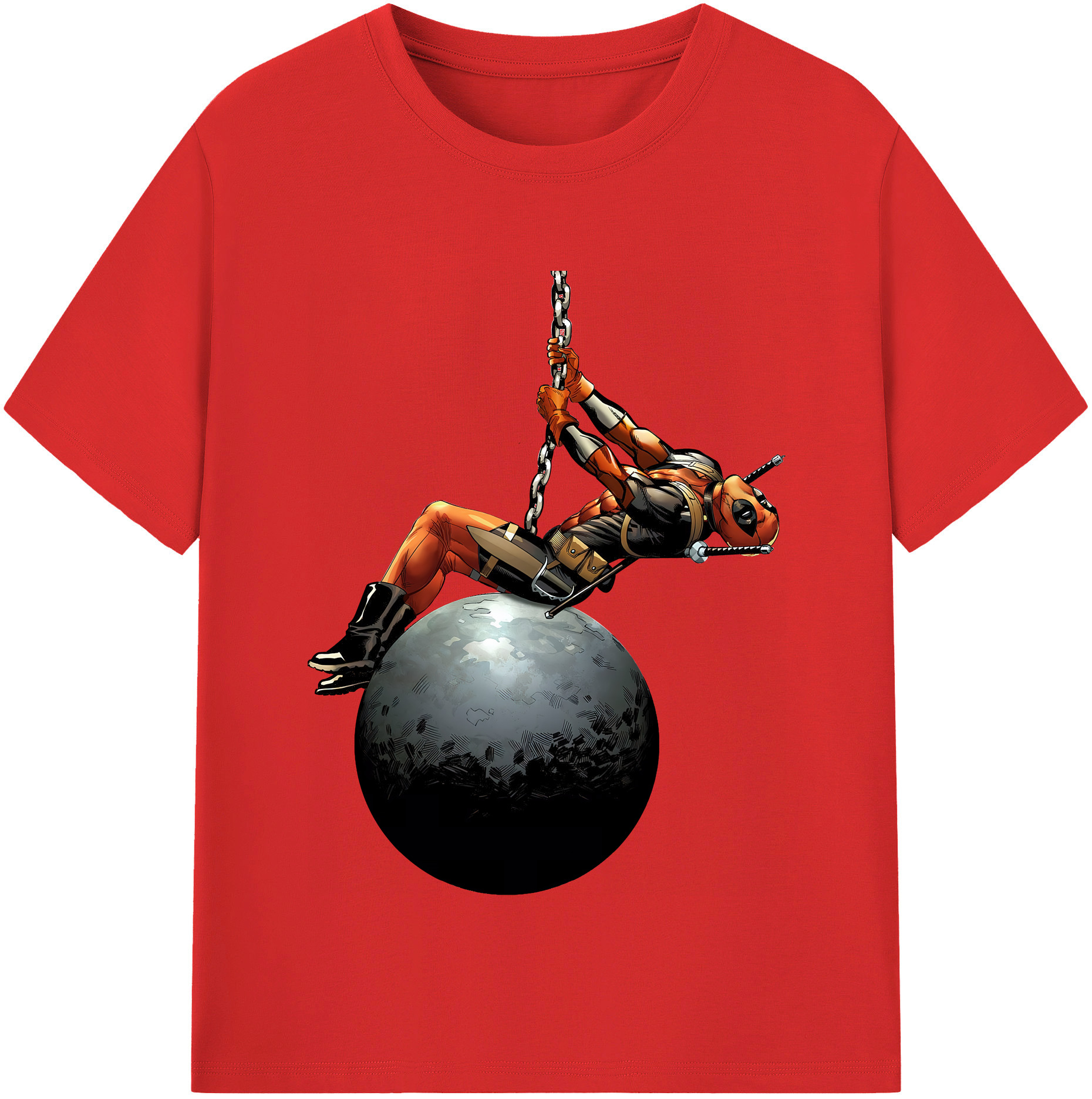 （画像用） Deadpool デッドプール 綿100％半袖Tシャツ（フロントプリント）