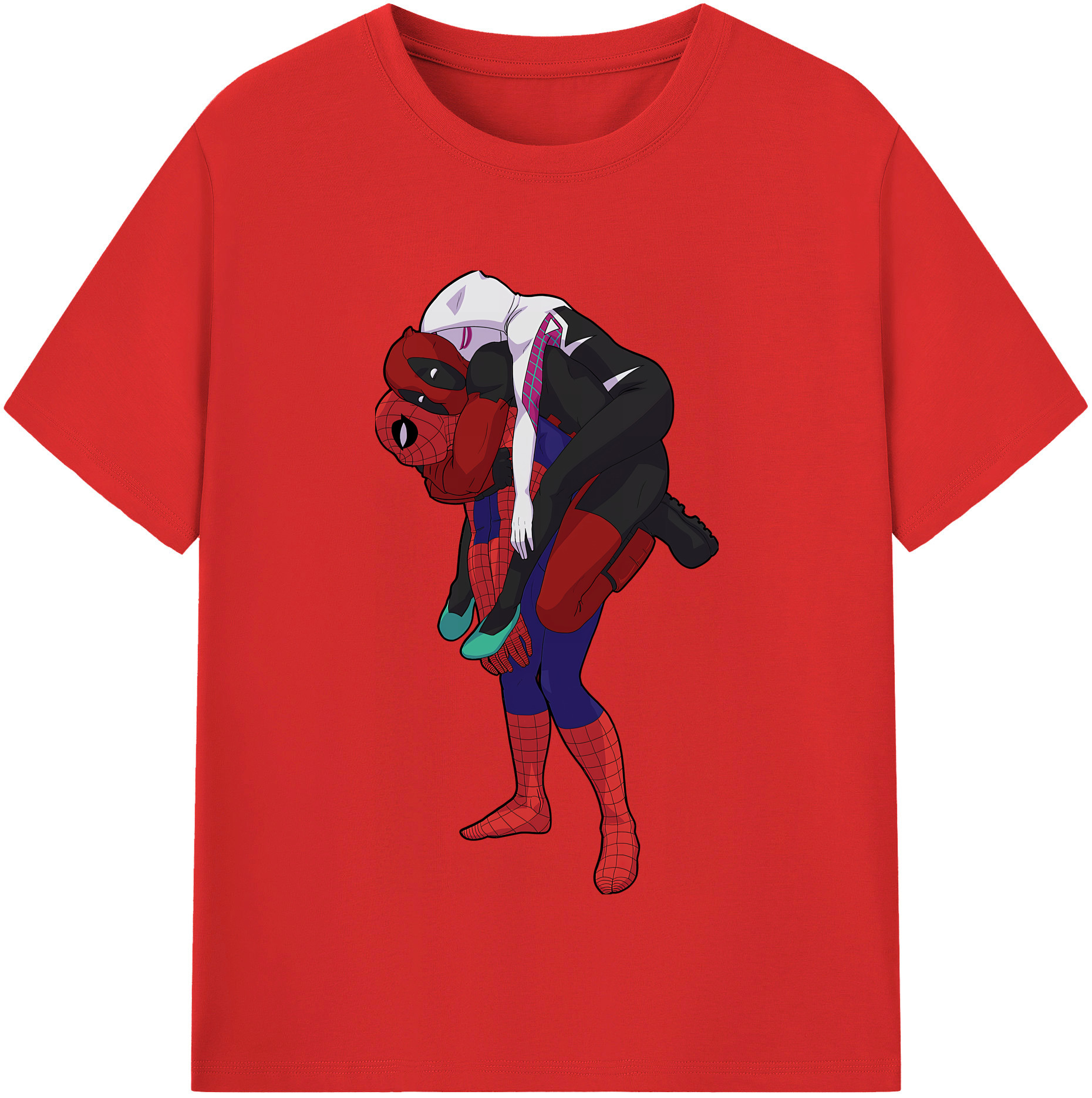 （画像用） Deadpool デッドプール 綿100％半袖Tシャツ（フロントプリント）