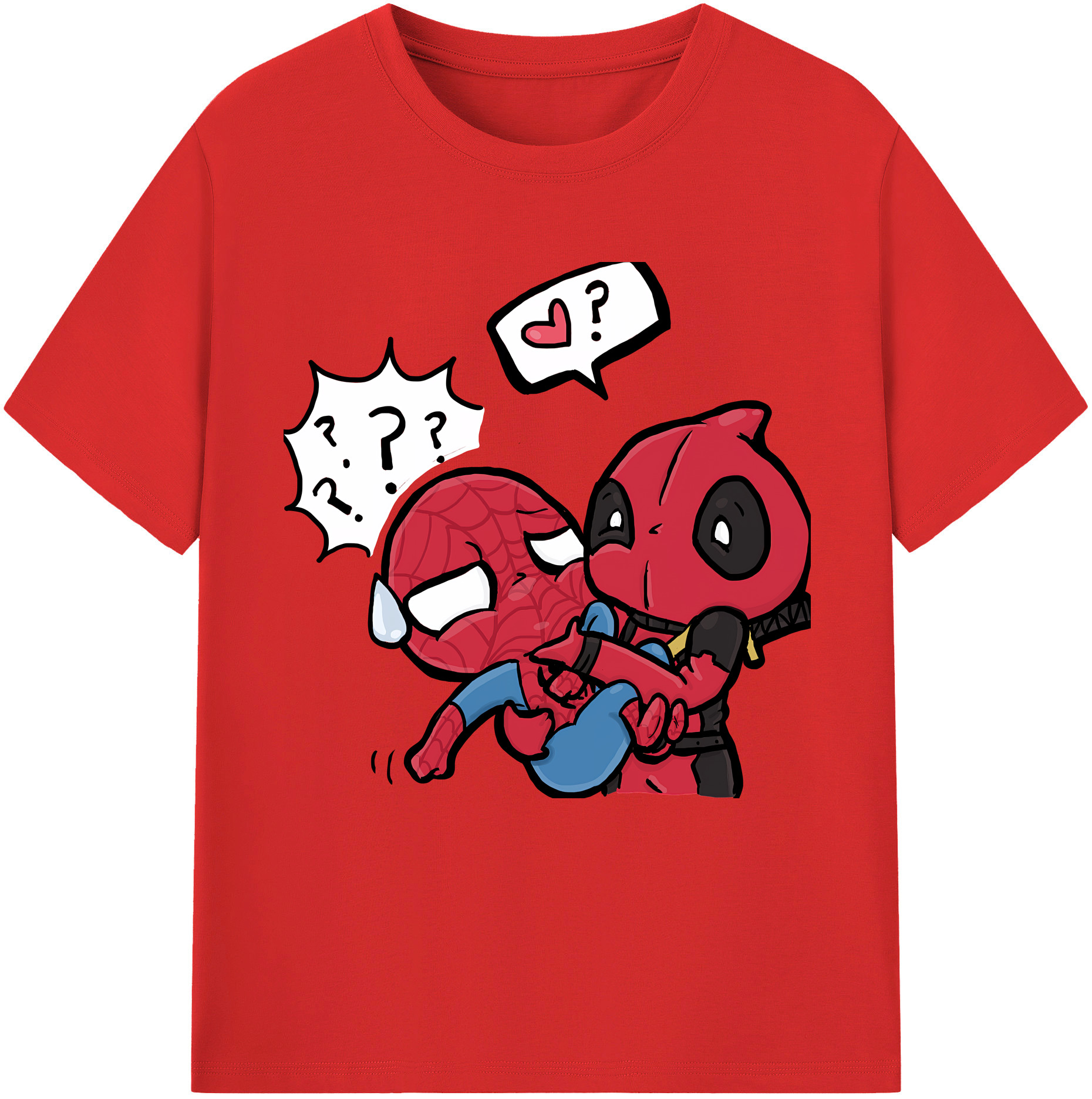 （画像用） Deadpool デッドプール 綿100％半袖Tシャツ（フロントプリント）