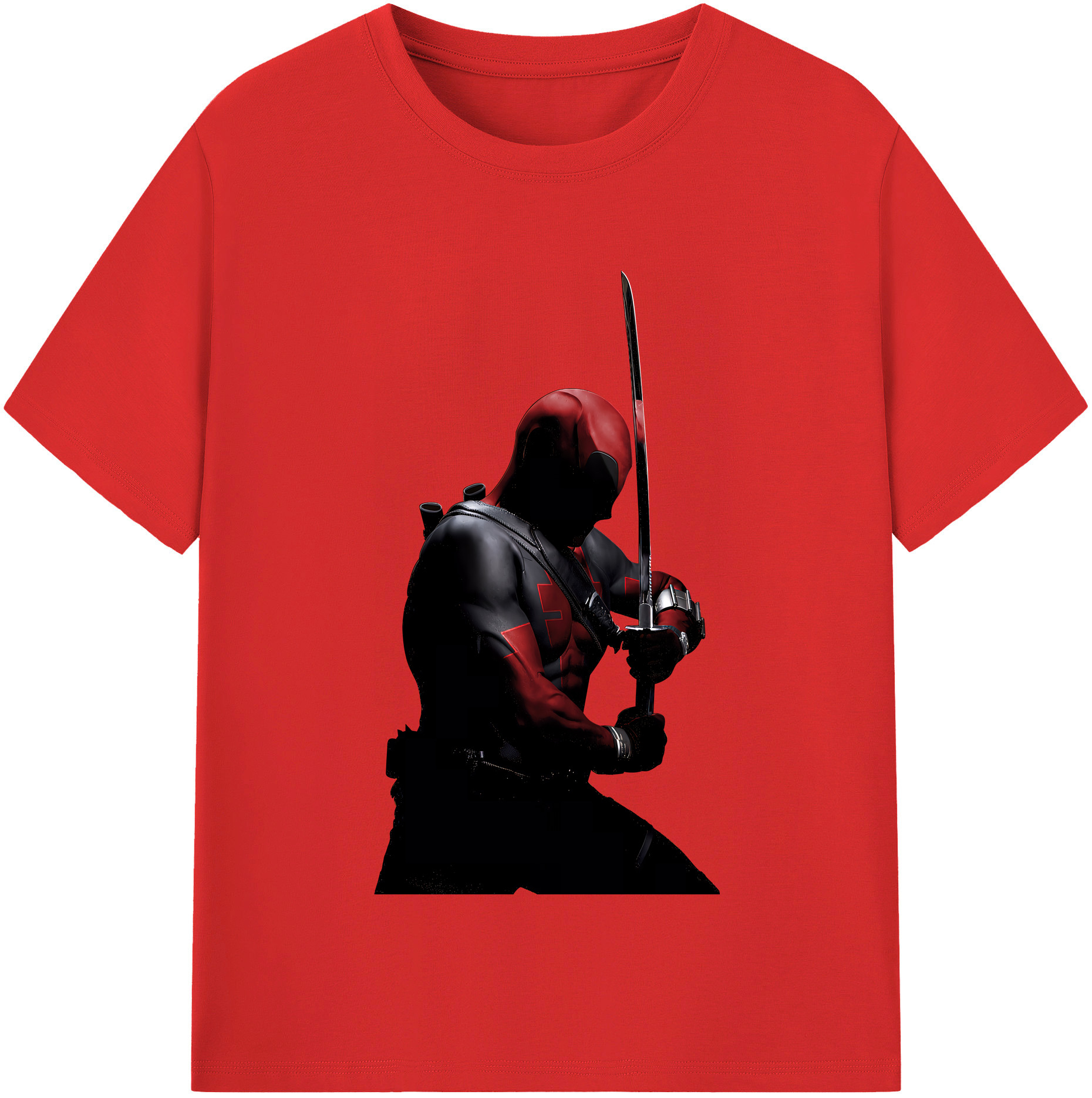 （画像用） Deadpool デッドプール 綿100％半袖Tシャツ（フロントプリント）