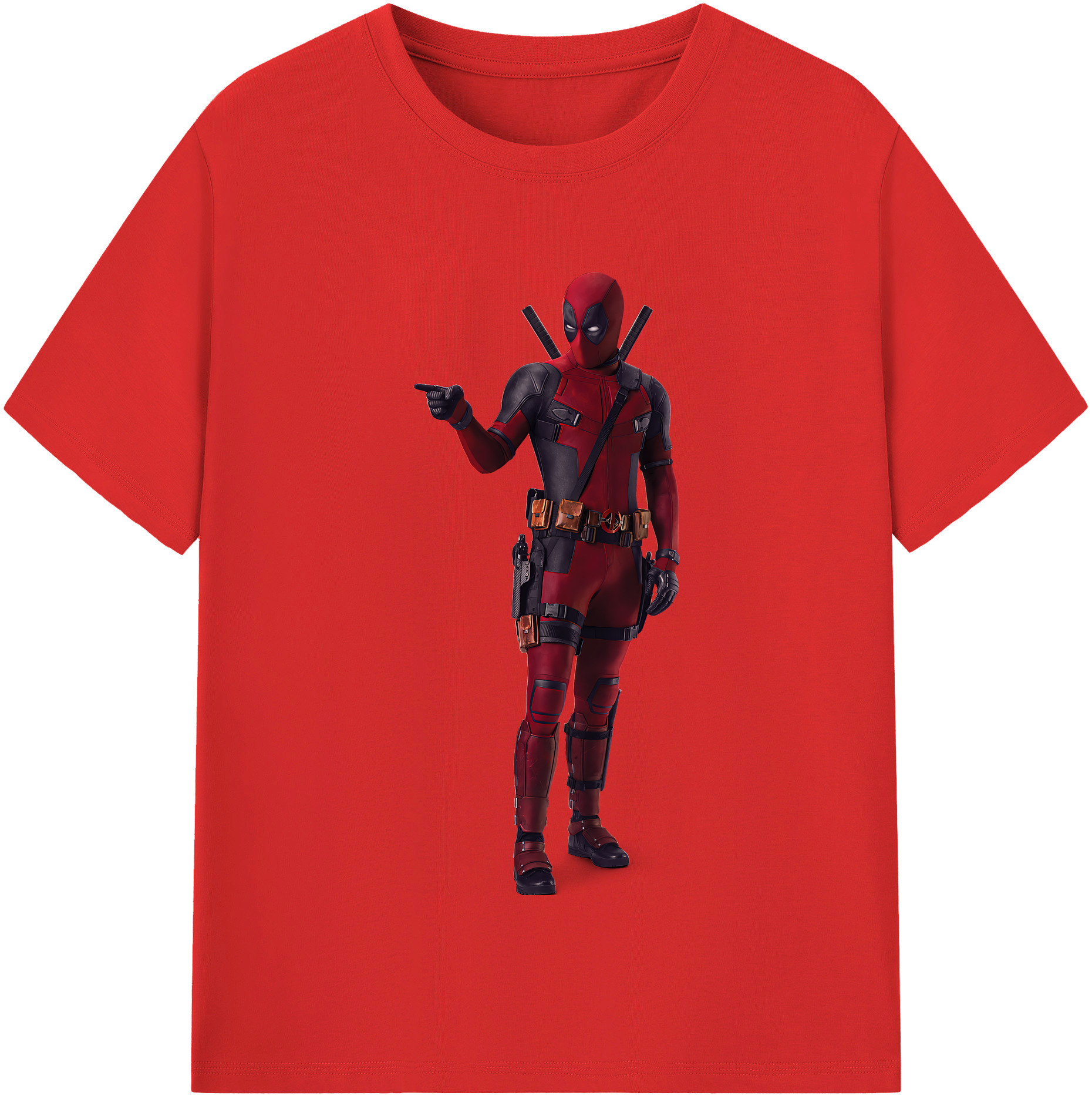 （画像用） Deadpool デッドプール 綿100％半袖Tシャツ（フロントプリント）