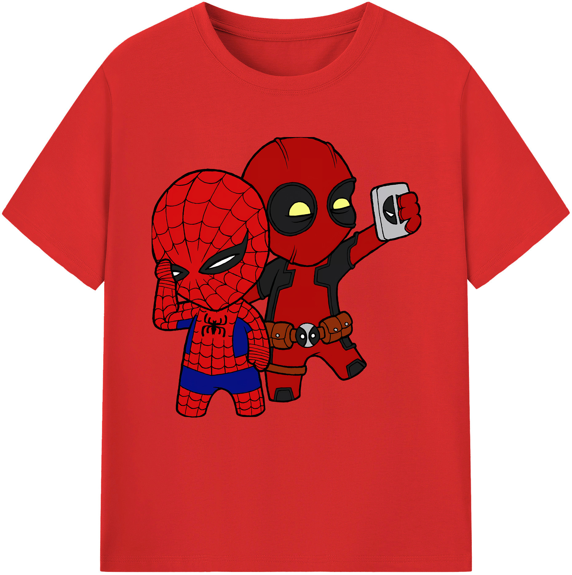 （画像用） Deadpool デッドプール 綿100％半袖Tシャツ（フロントプリント）