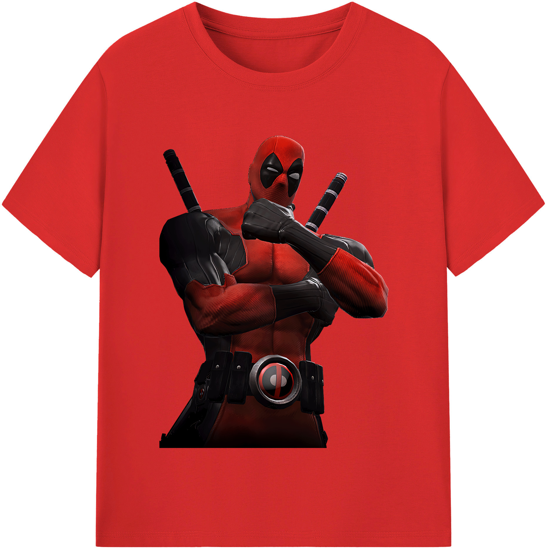 （画像用） Deadpool デッドプール 綿100％半袖Tシャツ（フロントプリント）
