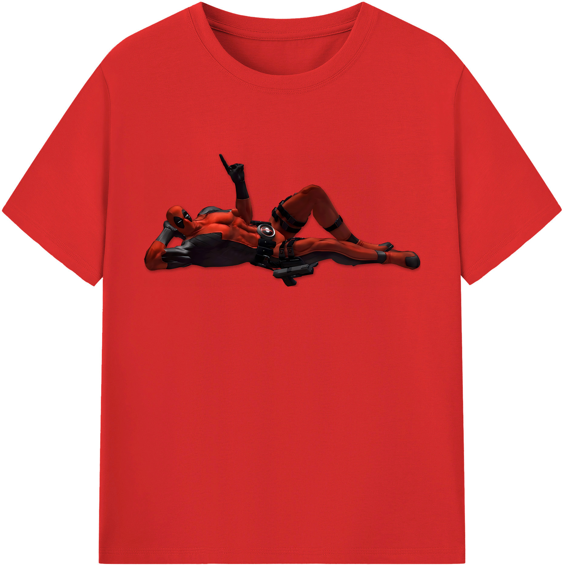 （画像用） Deadpool デッドプール 綿100％半袖Tシャツ（フロントプリント）