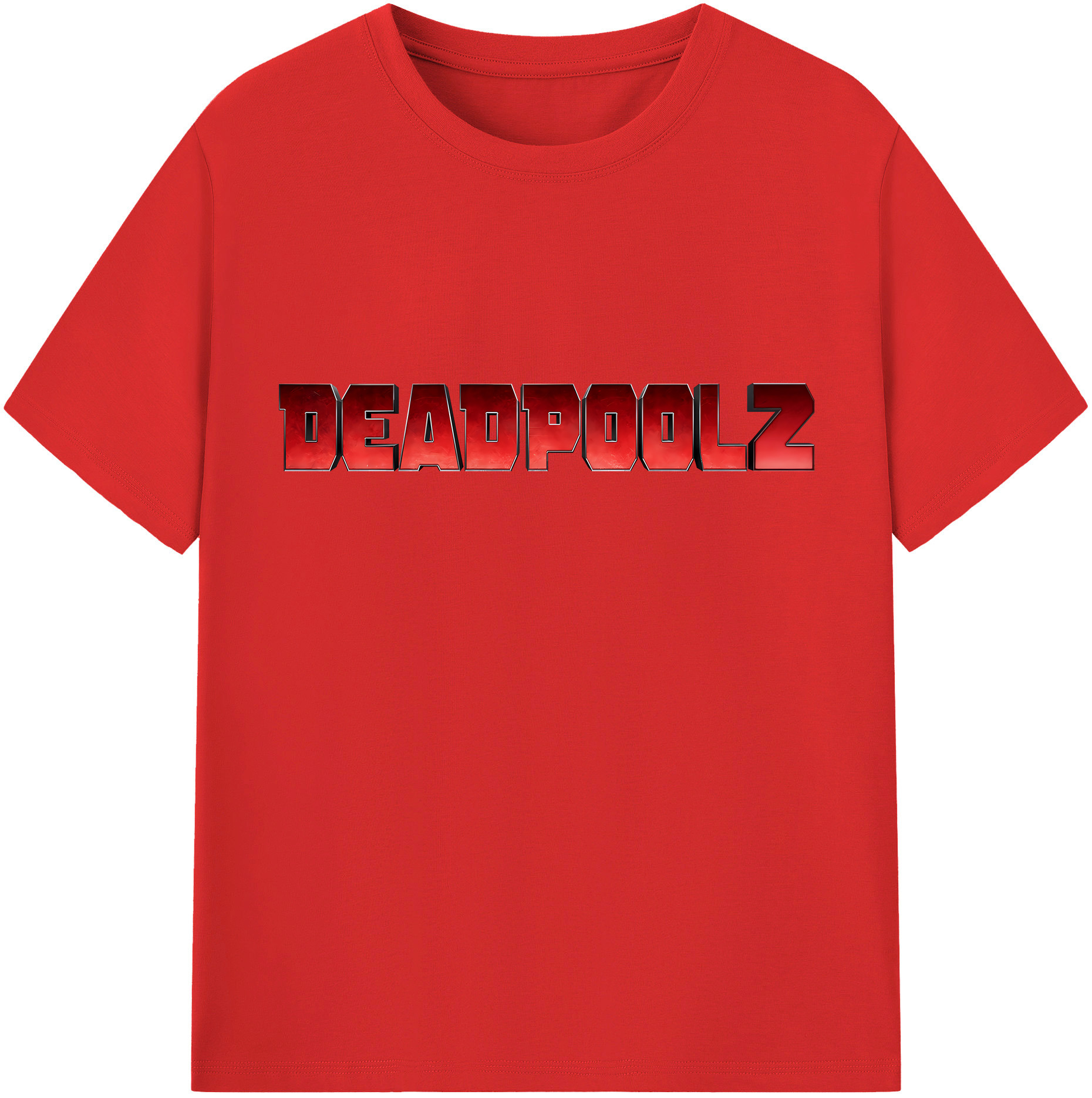 （画像用） Deadpool デッドプール 綿100％半袖Tシャツ（フロントプリント）