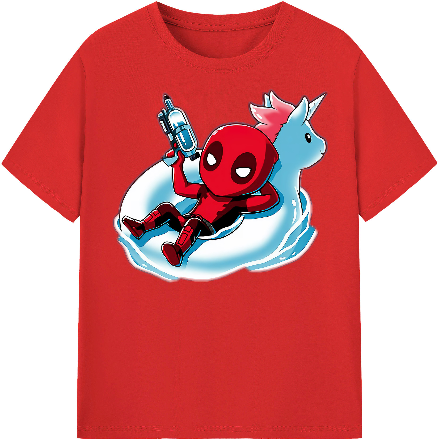 （画像用） Deadpool デッドプール 綿100％半袖Tシャツ（フロントプリント）