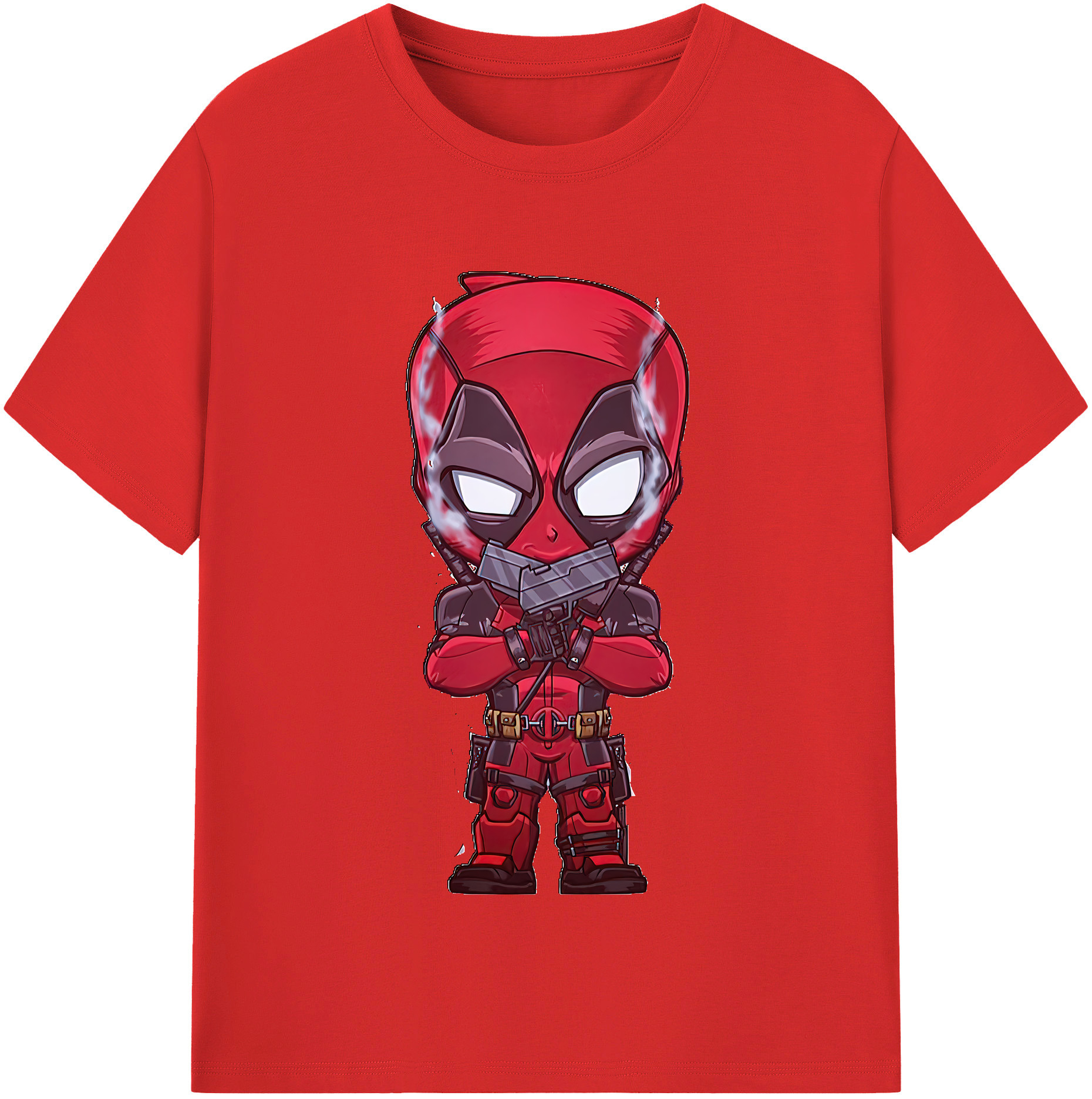 （画像用） Deadpool デッドプール 綿100％半袖Tシャツ（フロントプリント）