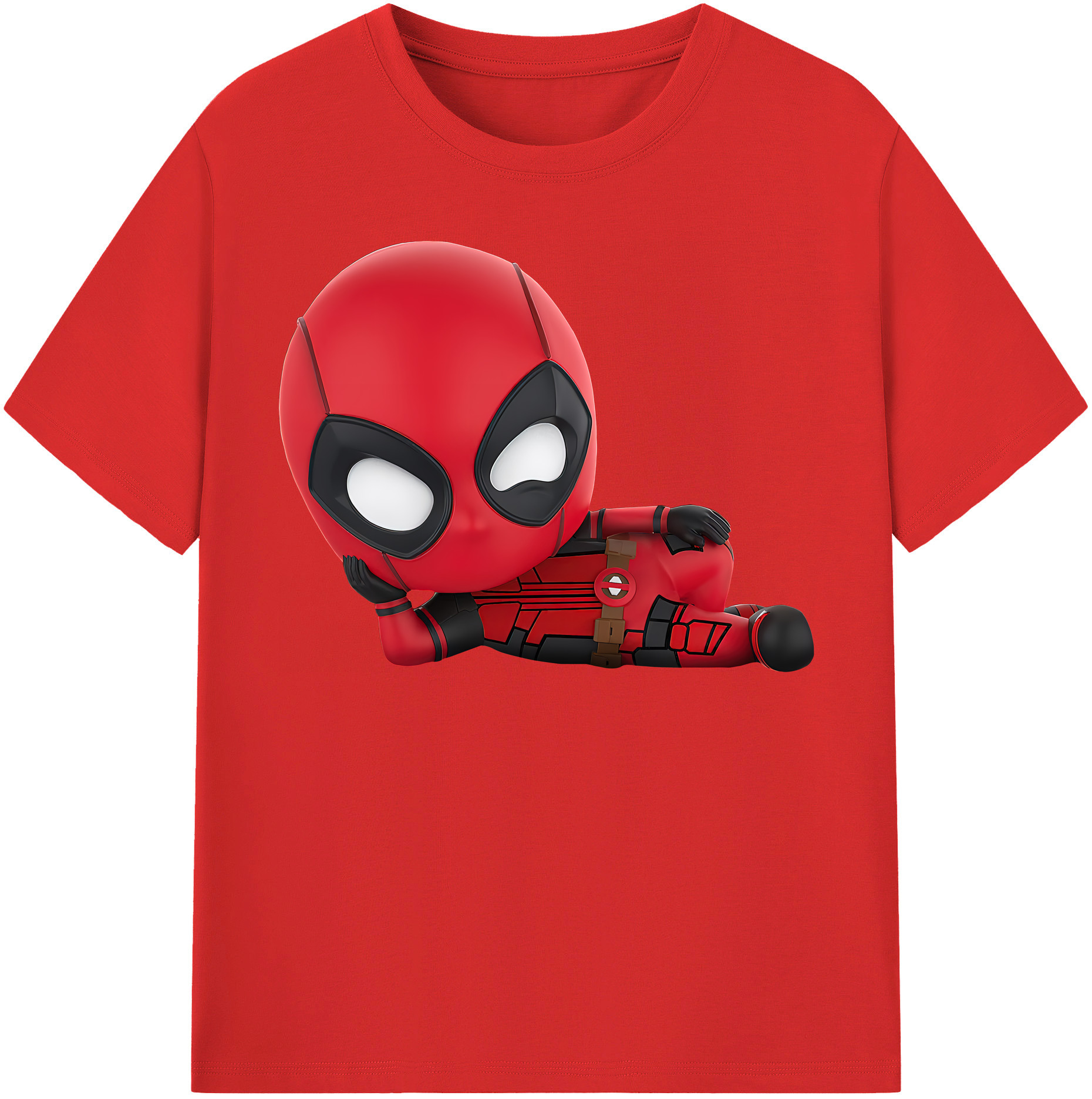 （画像用） Deadpool デッドプール 綿100％半袖Tシャツ（フロントプリント）