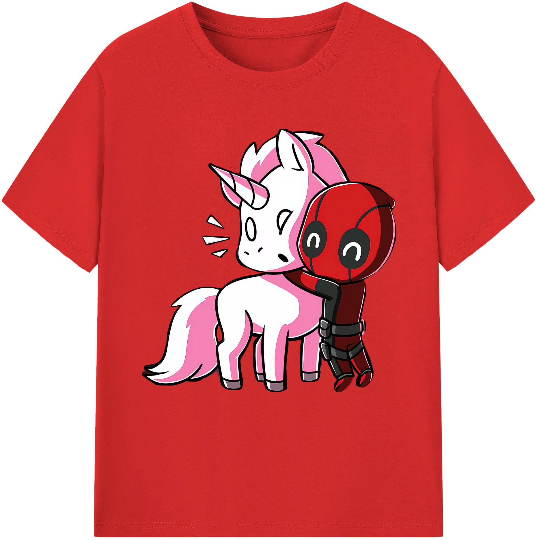 （画像用） Deadpool デッドプール 綿100％半袖Tシャツ（フロントプリント）