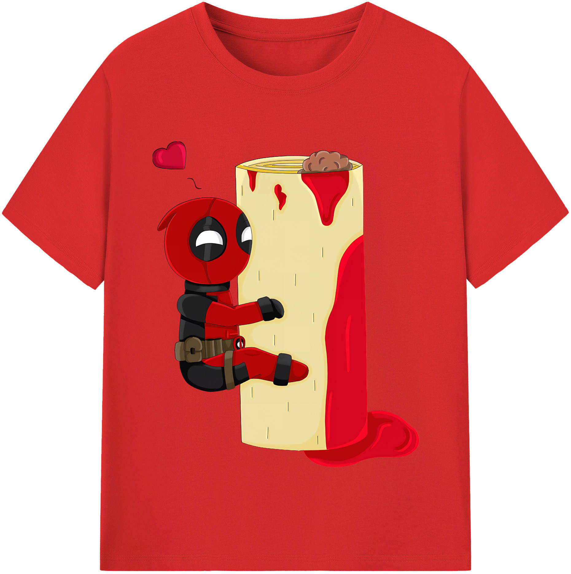 （画像用） Deadpool デッドプール 綿100％半袖Tシャツ（フロントプリント）