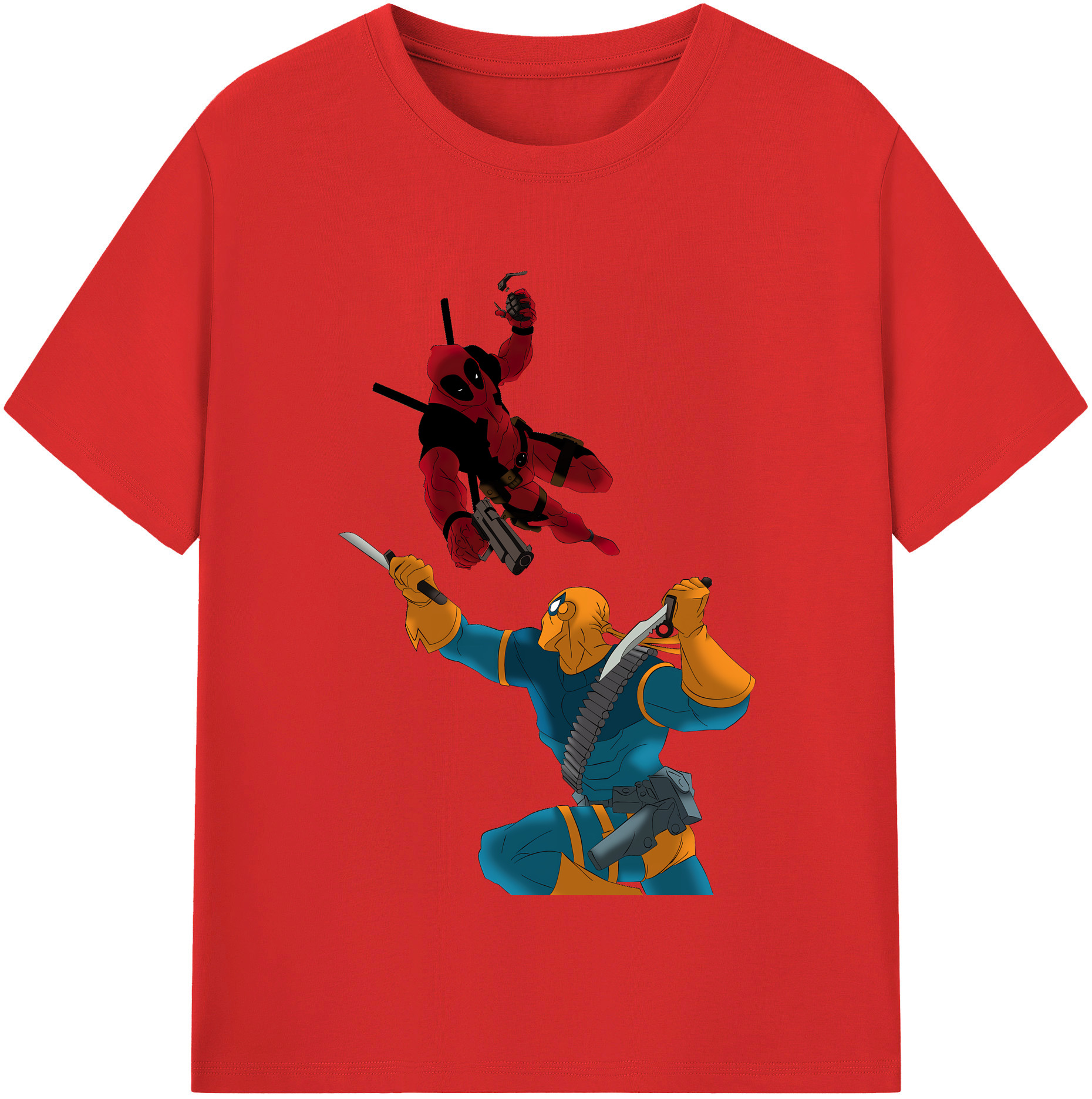 （画像用） Deadpool デッドプール 綿100％半袖Tシャツ（フロントプリント）