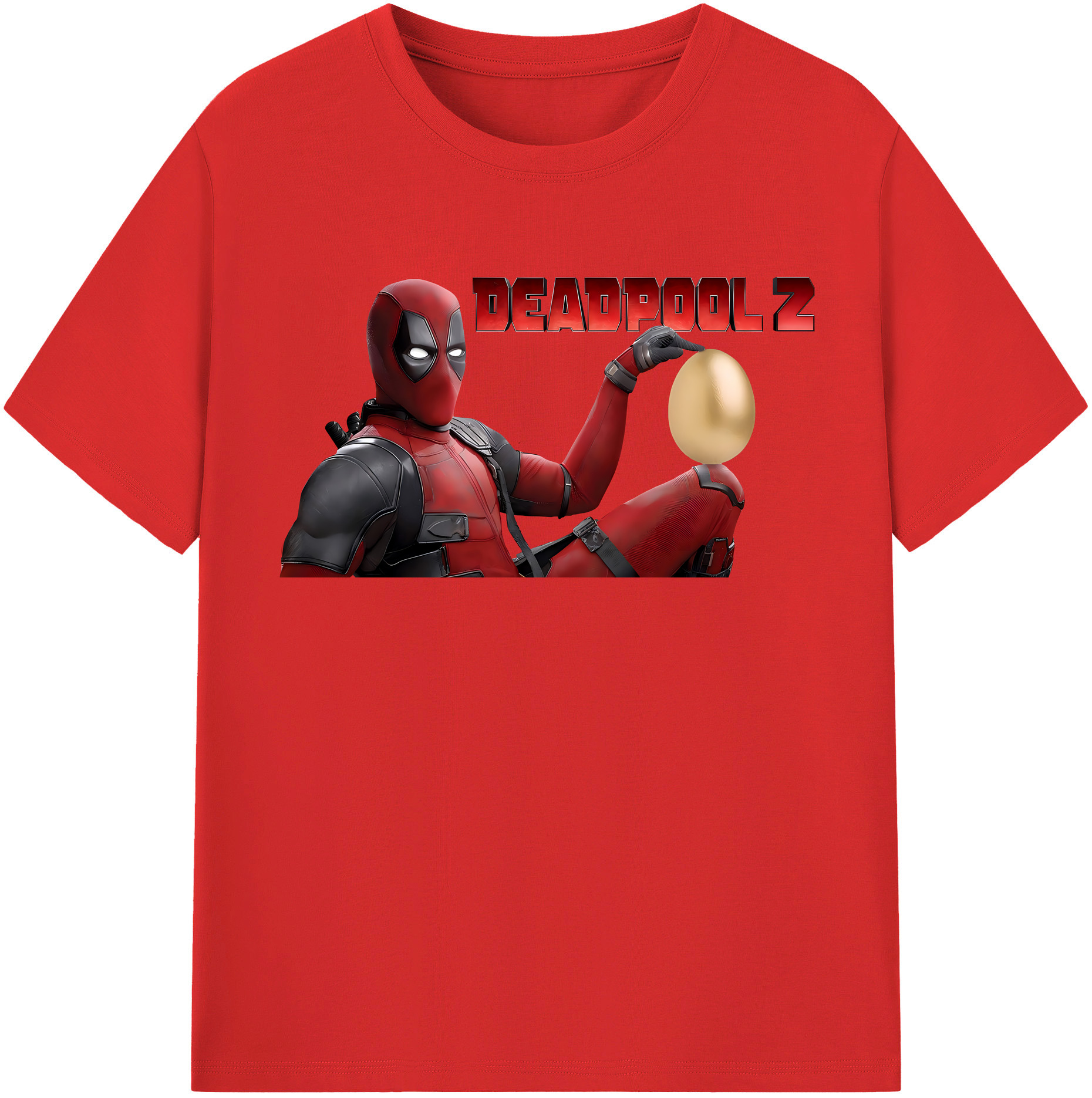 （画像用） Deadpool デッドプール 綿100％半袖Tシャツ（フロントプリント）
