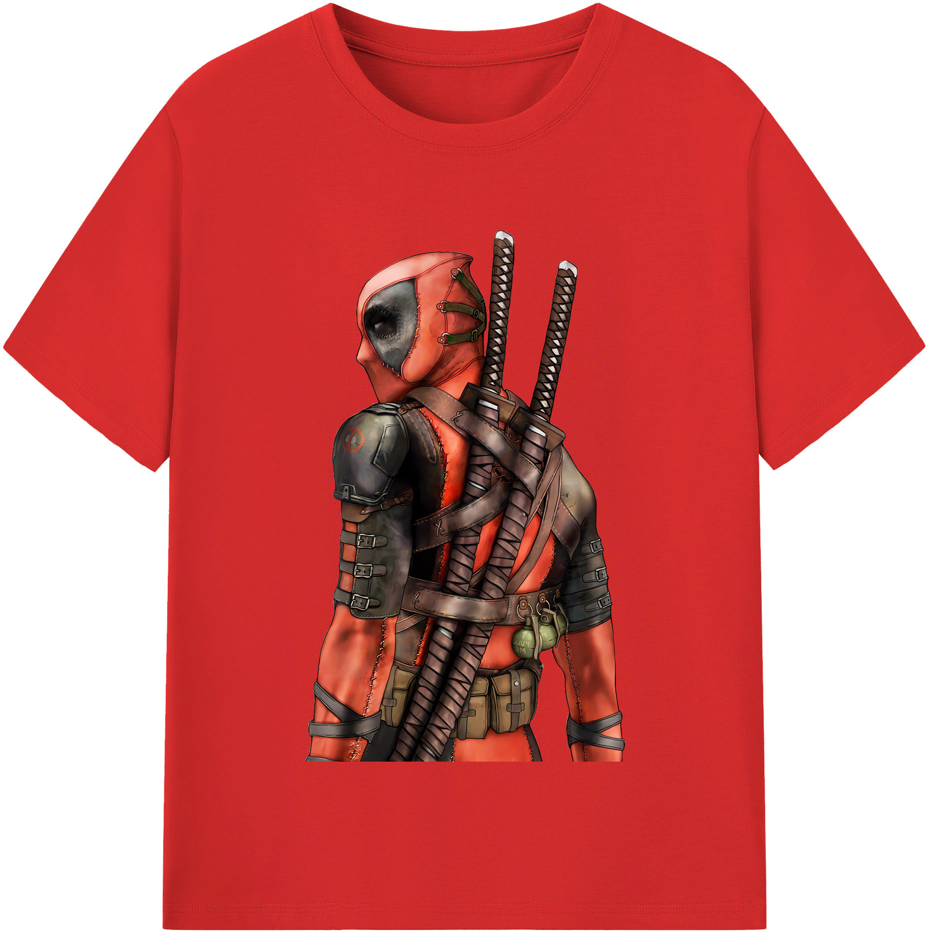 （画像用） Deadpool デッドプール 綿100％半袖Tシャツ（フロントプリント）